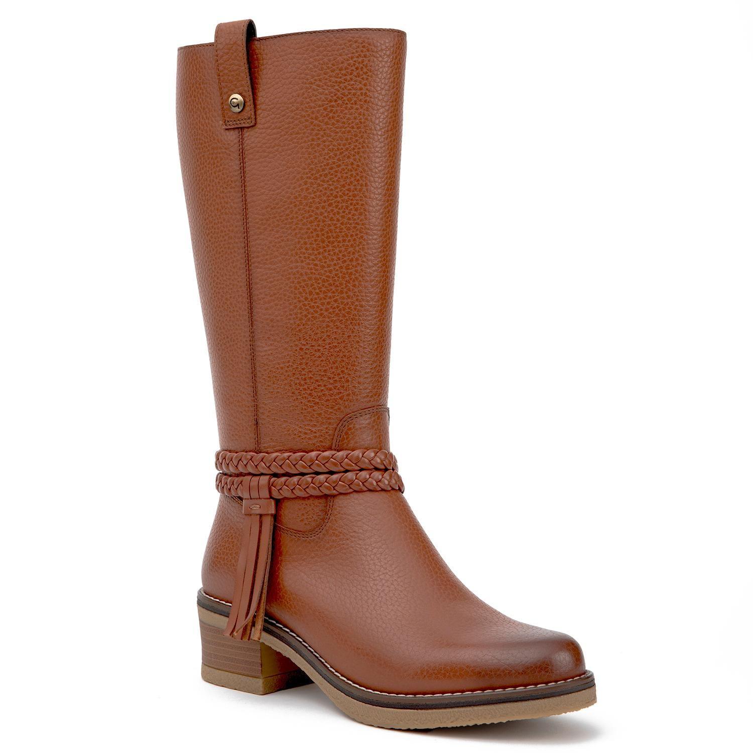 Bota de cuero mujer Gacel camel Mika 0660914-2