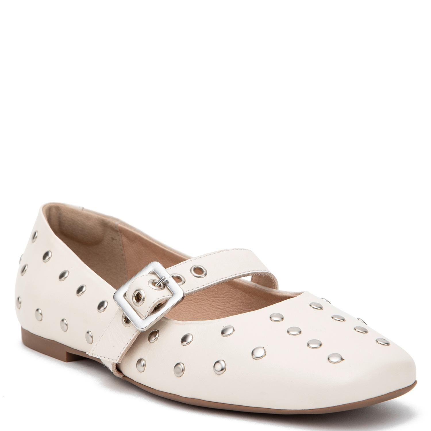 Ballerina de cuero mujer Gacel off white Abi 0660693-2