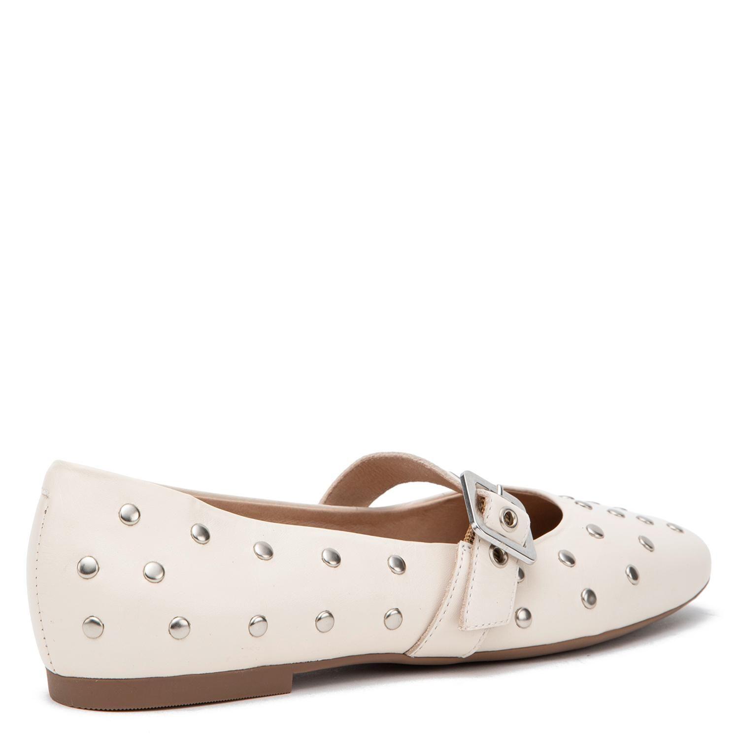 Ballerina de cuero mujer Gacel off white Abi 0660693-4