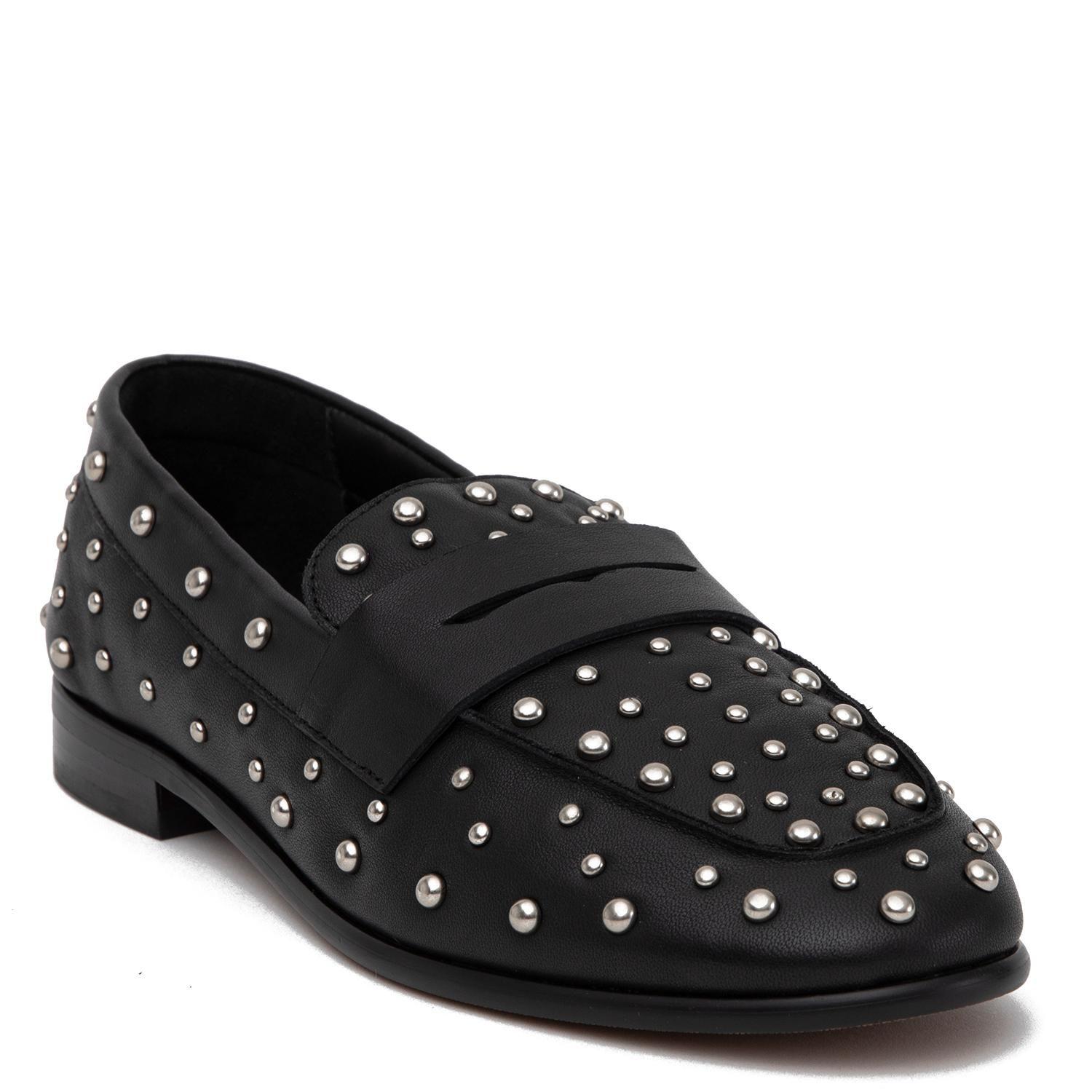 Mocasin de cuero mujer Gacel negro Polka-2