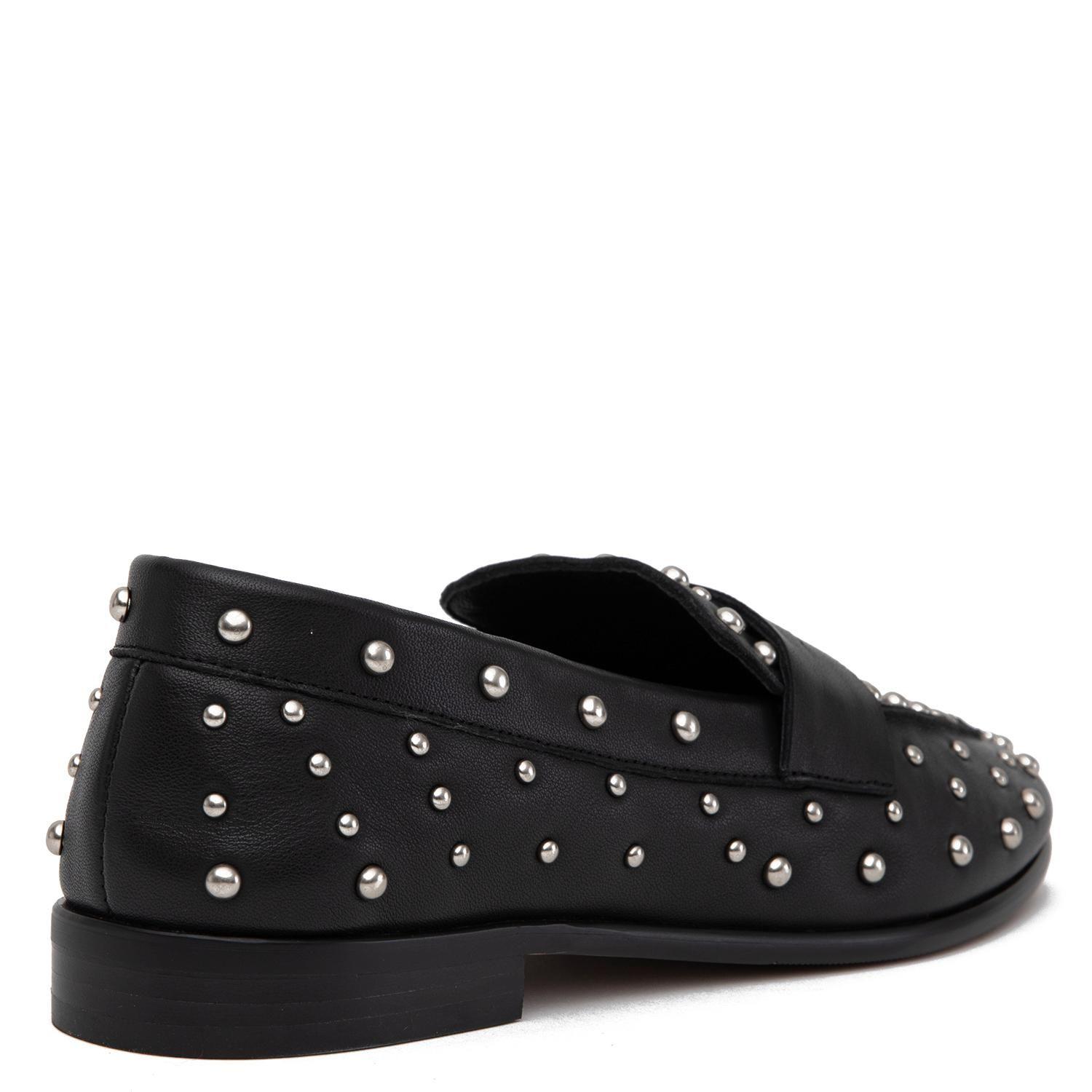 Mocasin de cuero mujer Gacel negro Polka-4