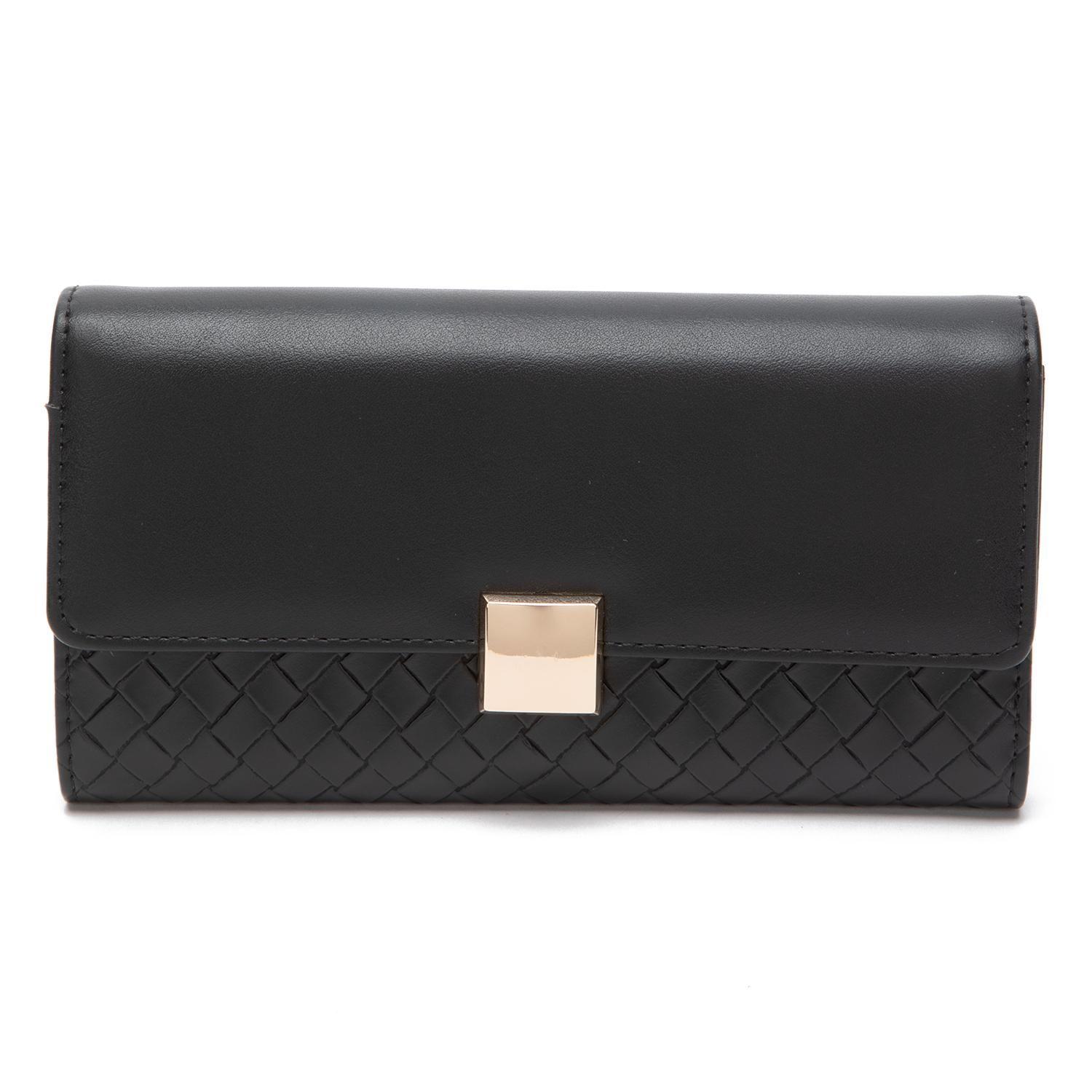 Billetera mujer Gacel negro grande-0