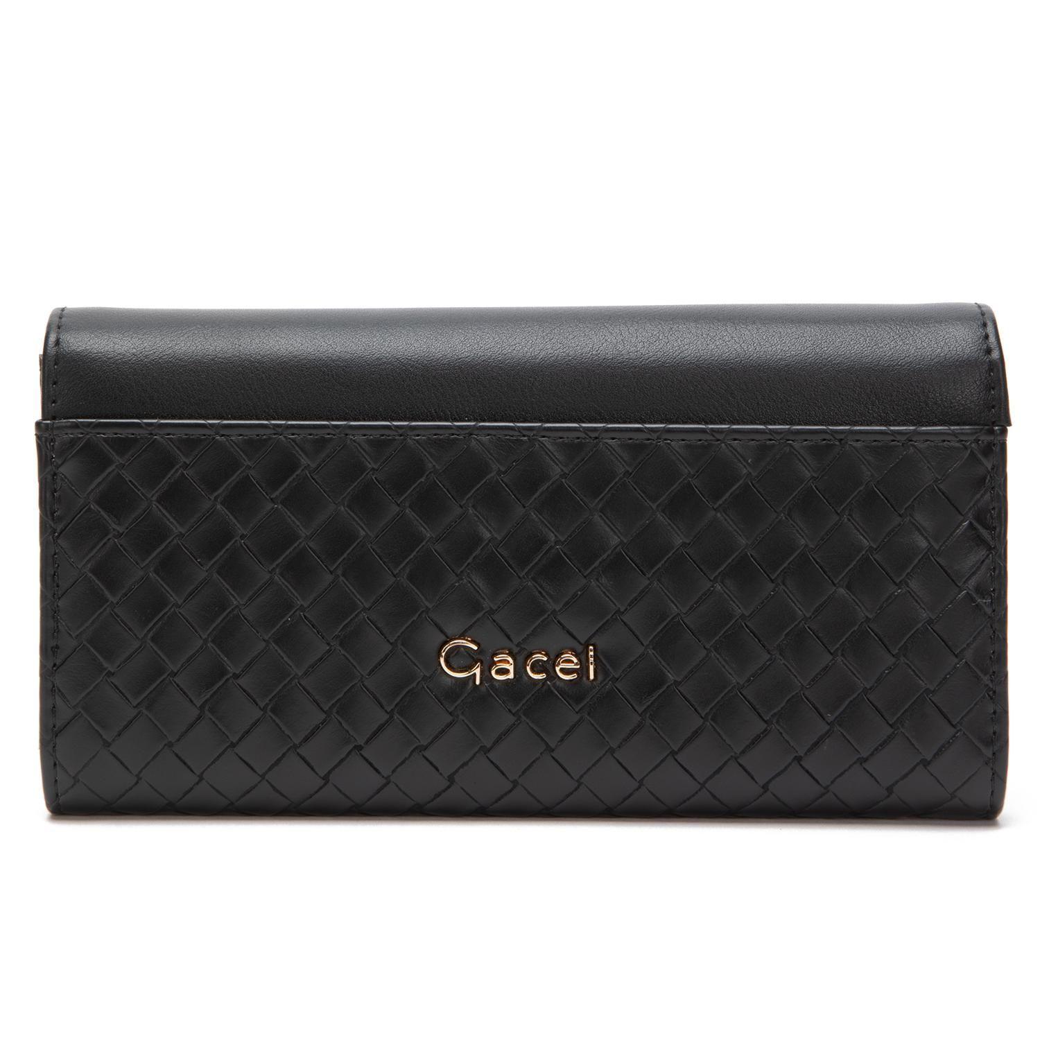 Billetera mujer Gacel negro grande-1