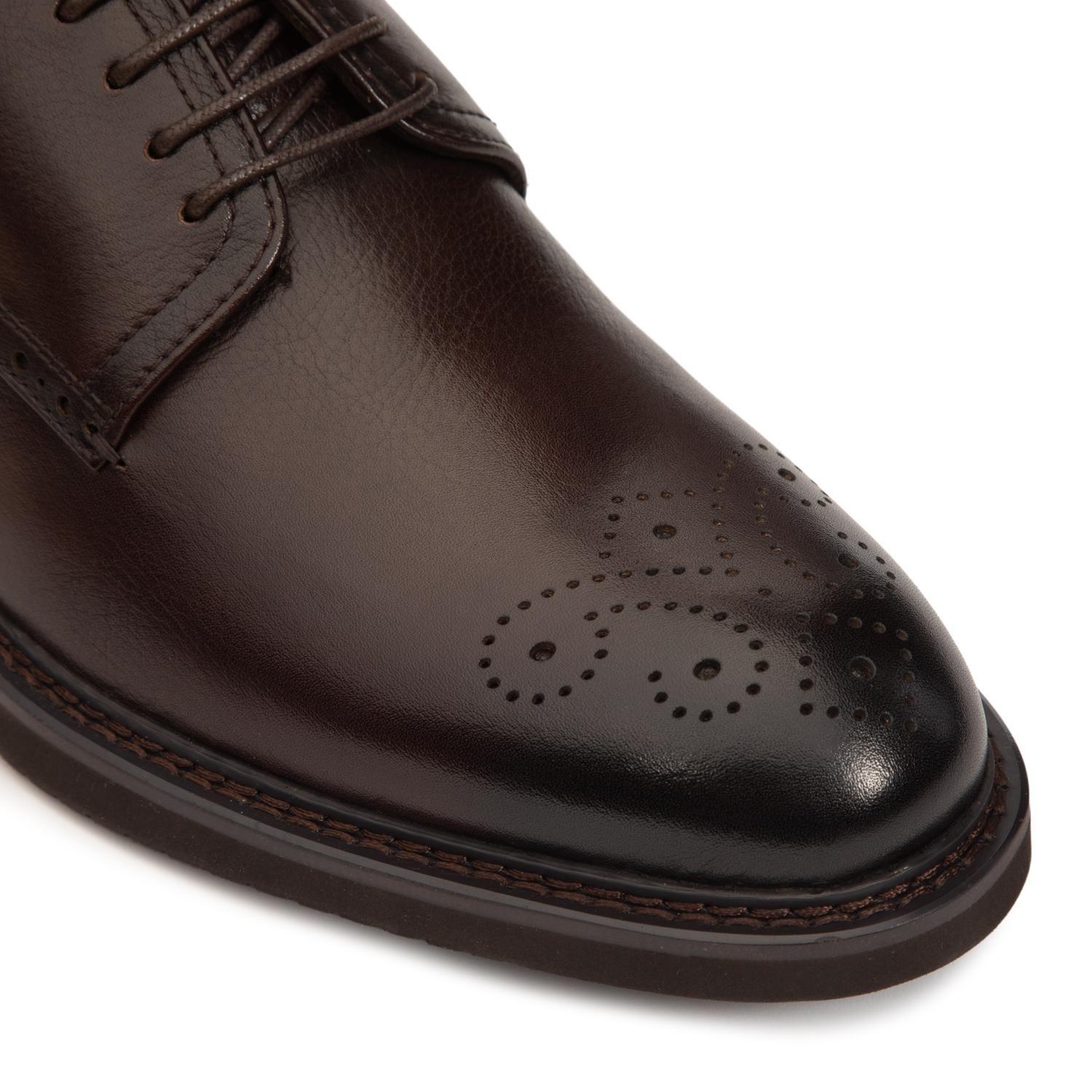 Zapato de cuero hombre Guante chocolate Vilos-5