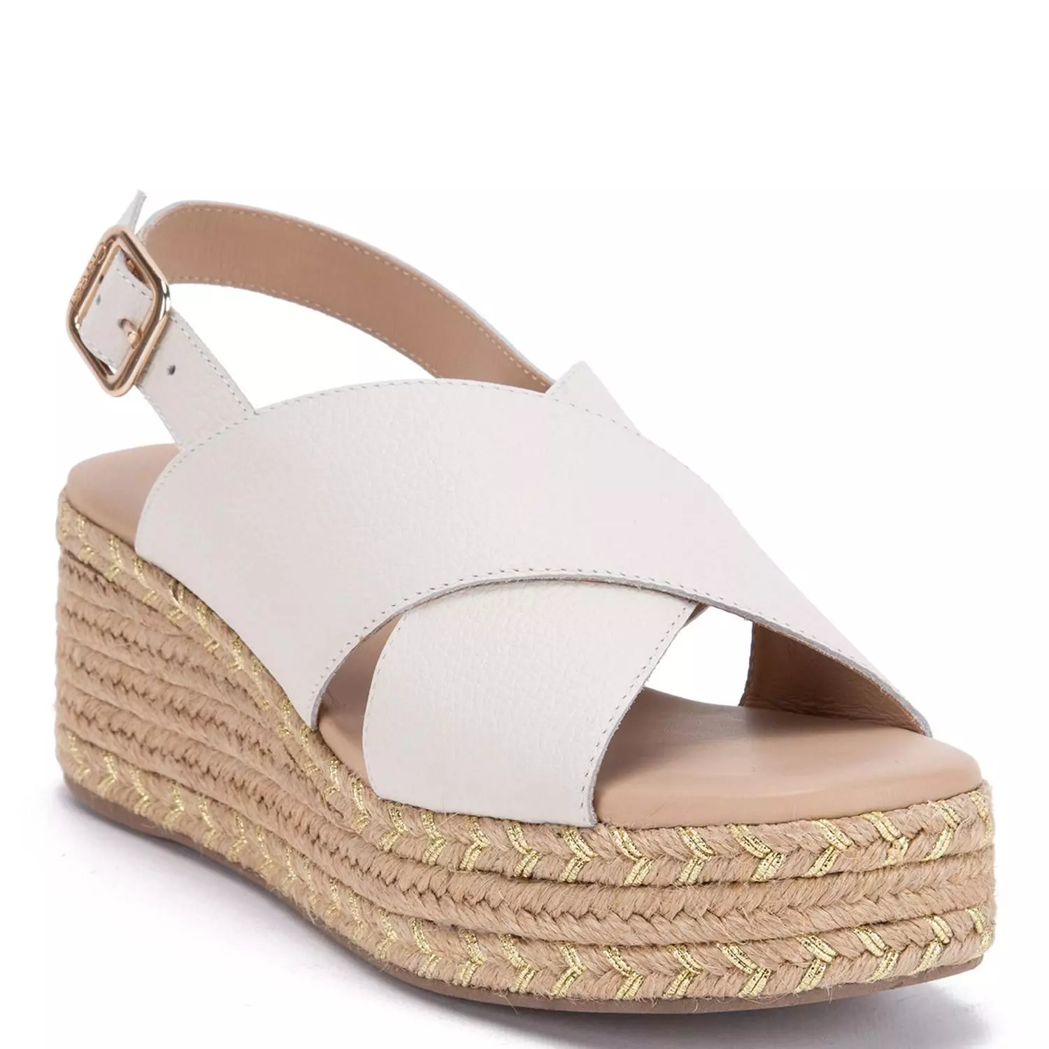 Sandalia de cuero mujer Gacel Off White Coni 0660353-2