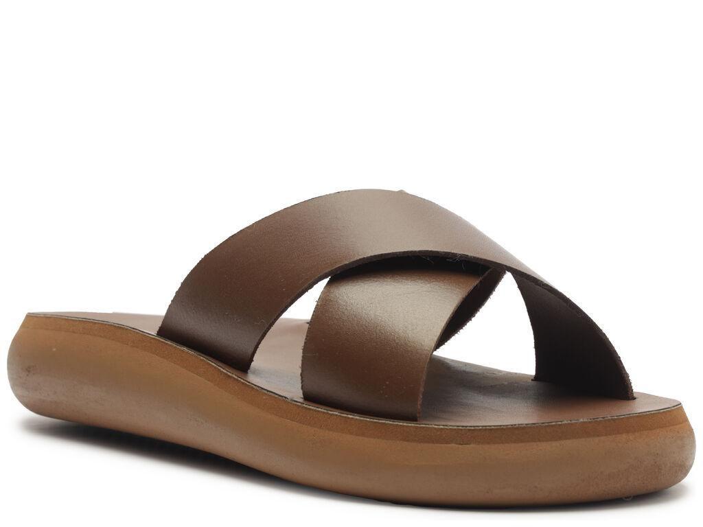 Sandalia de cuero mujer Anacapri chocolate Bianca-2