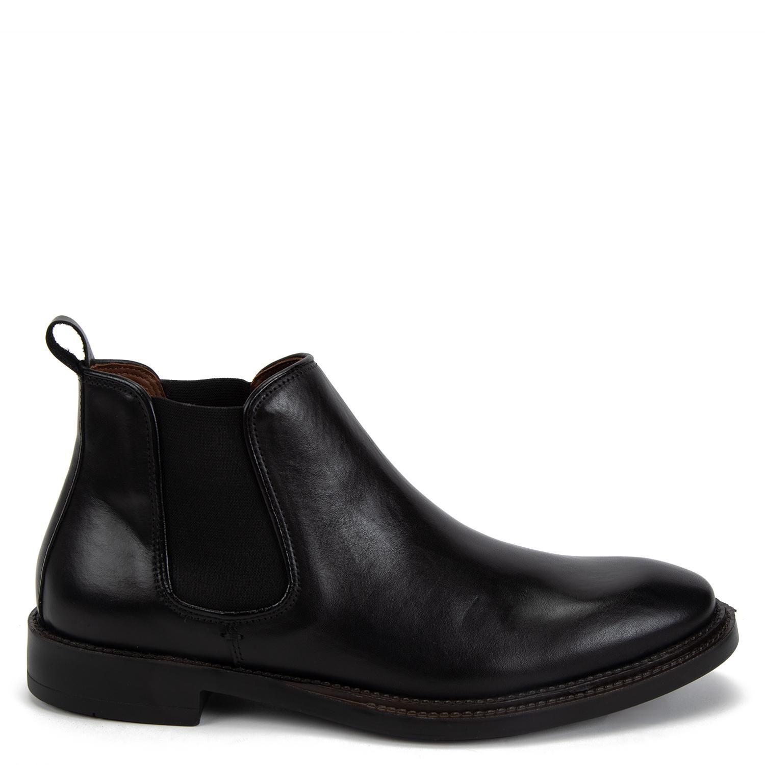 Botin de cuero hombre Guante negro Lisbourn 0036467-0