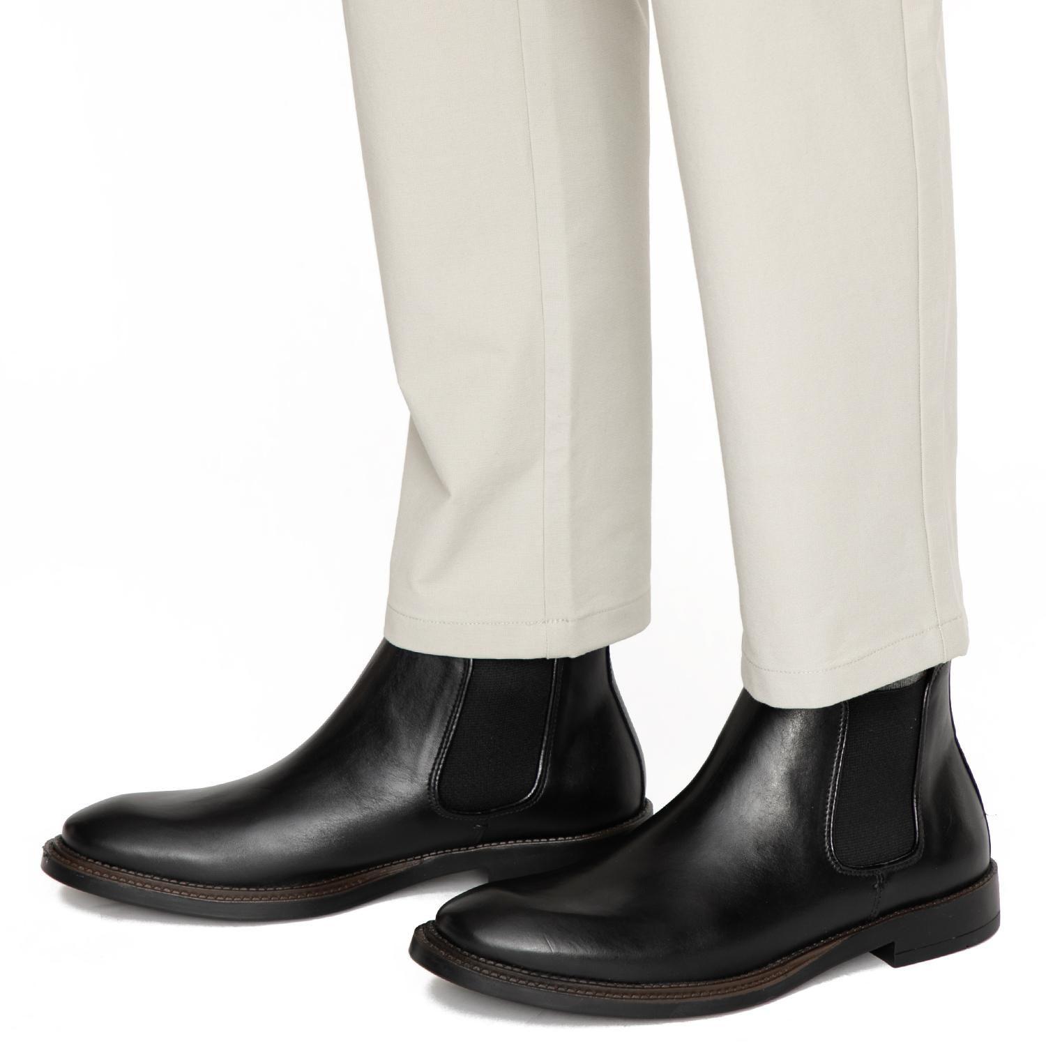 Botin de cuero hombre Guante negro Lisbourn 0036467-1