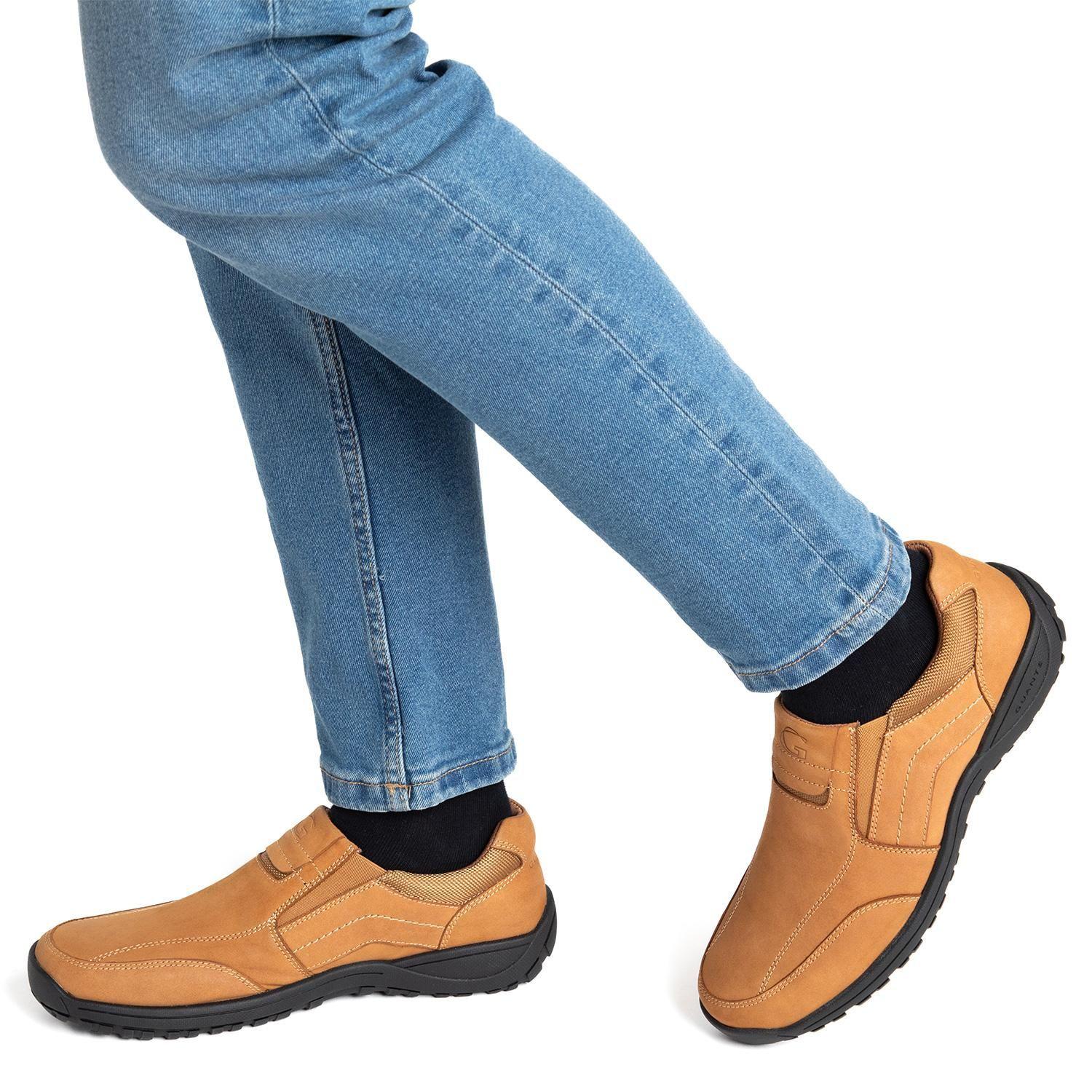 Zapato de cuero hombre Guante tostado Cowell-1