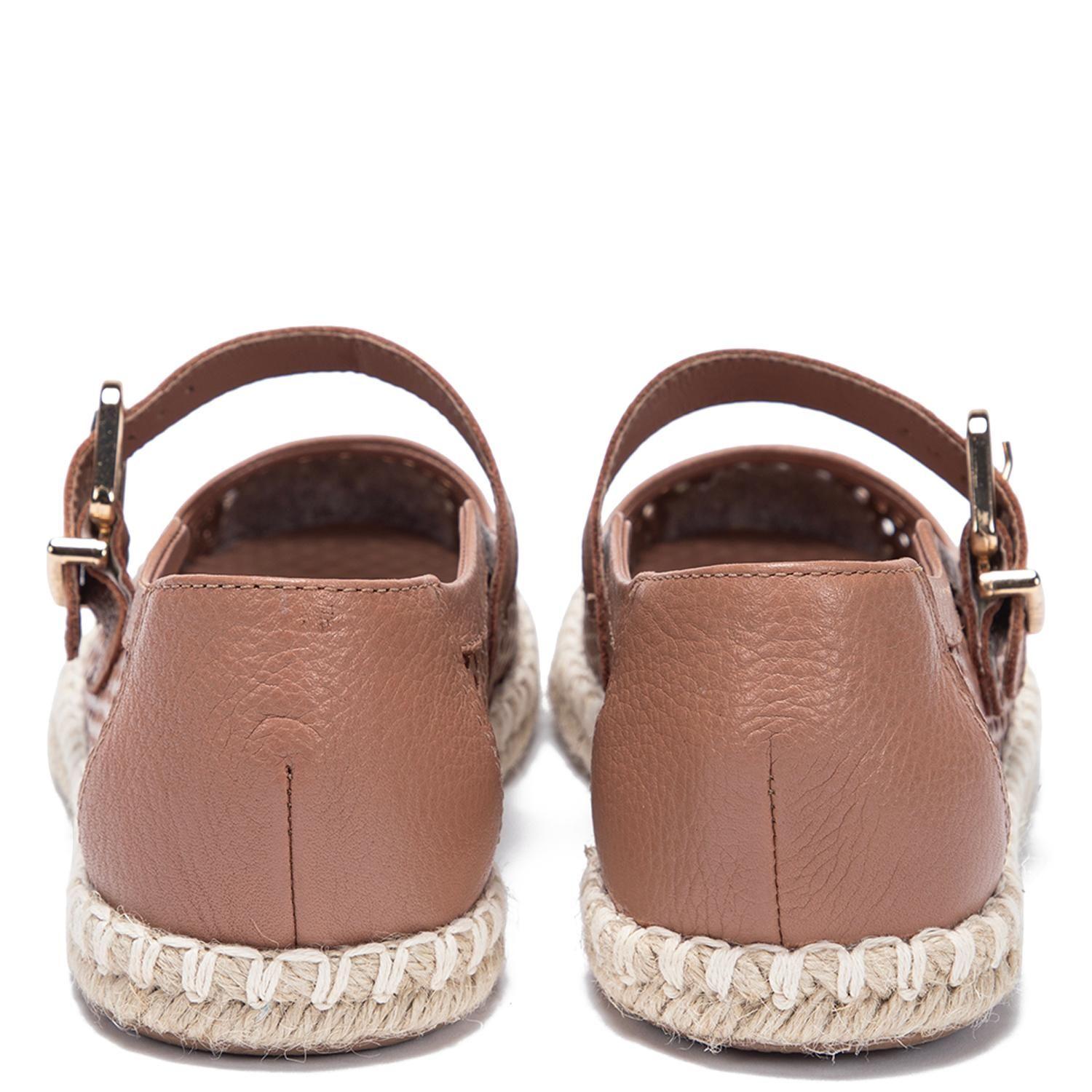 Alpargata de cuero mujer Gacel camel Mirta 0661321-4