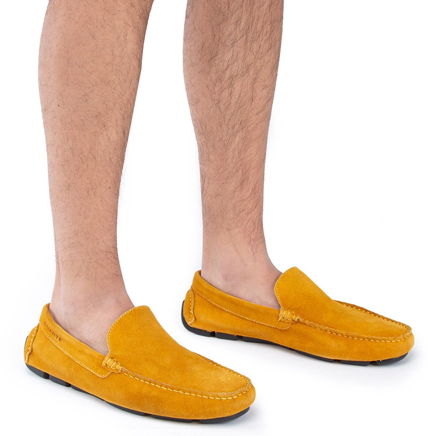 Mocasin de cuero hombre Guante mostaza Costa Rica-1