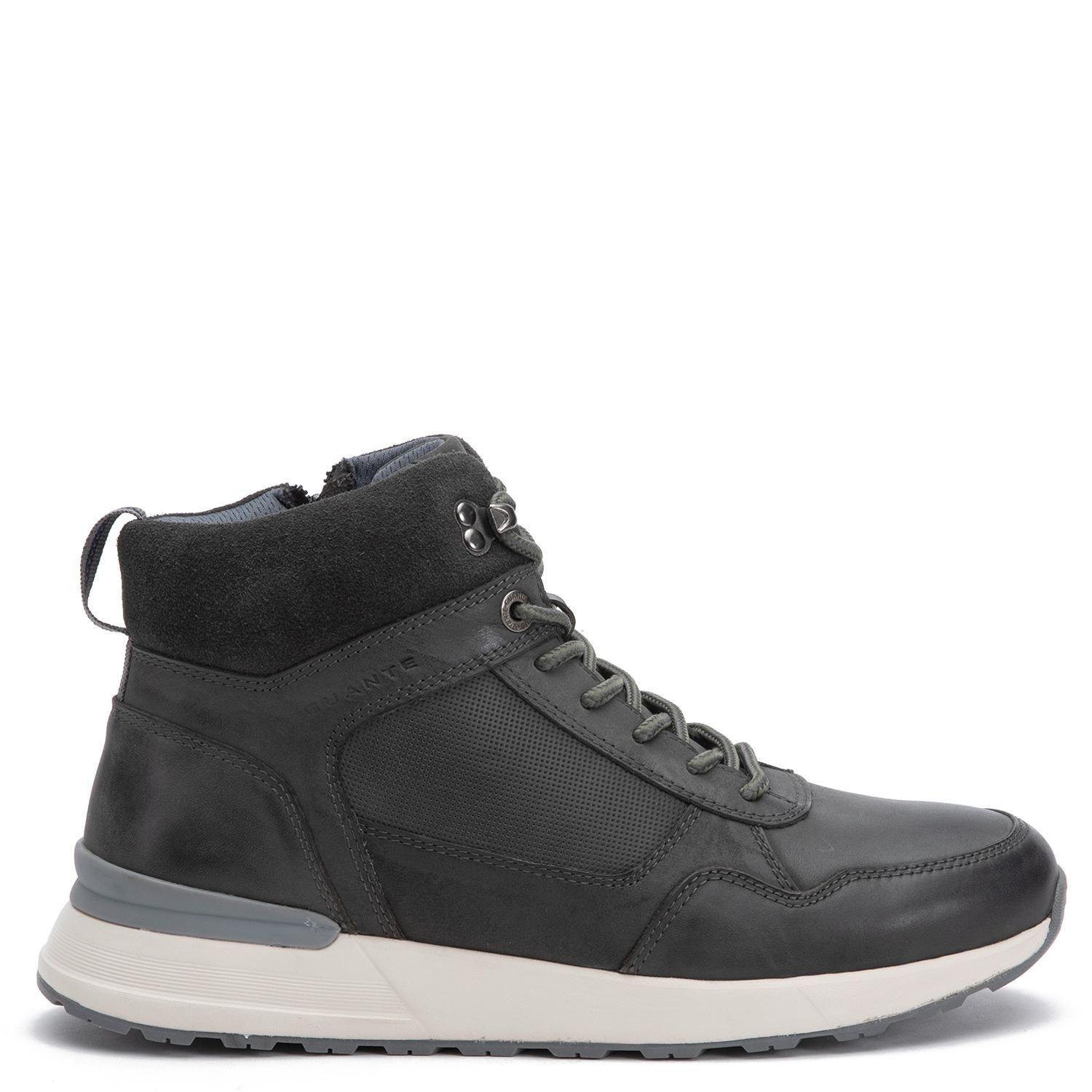 Zapatilla Caña Alta de cuero hombre Guante gris Kioto-0