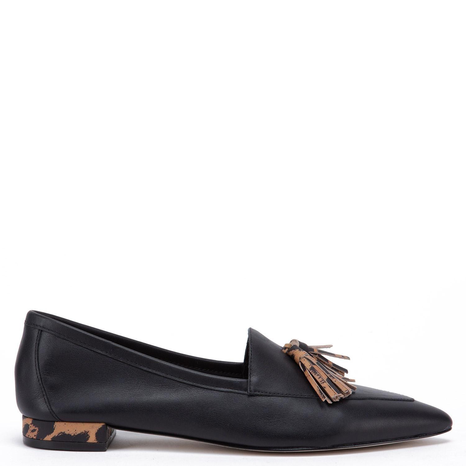 Zapato de cuero mujer Gacel Negro Haimi-0