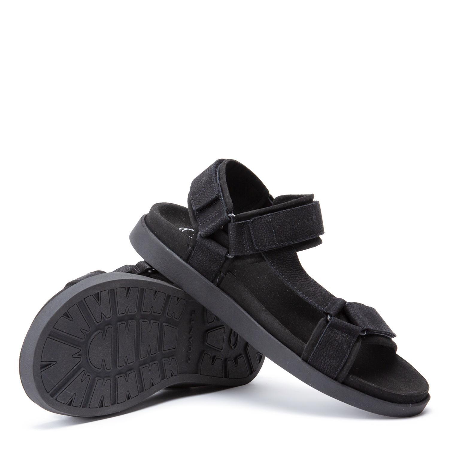 Sandalia de cuero hombre Guante negro Berna 0035860-3