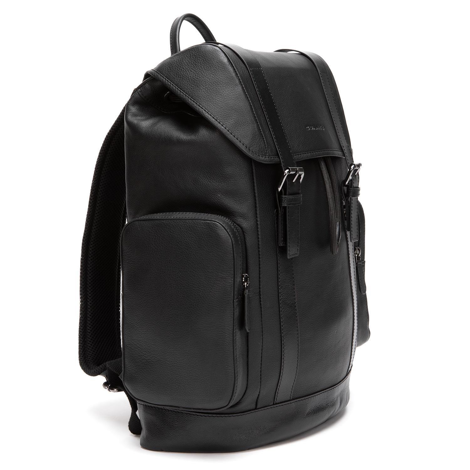 Mochila de cuero hombre Guante negro-1
