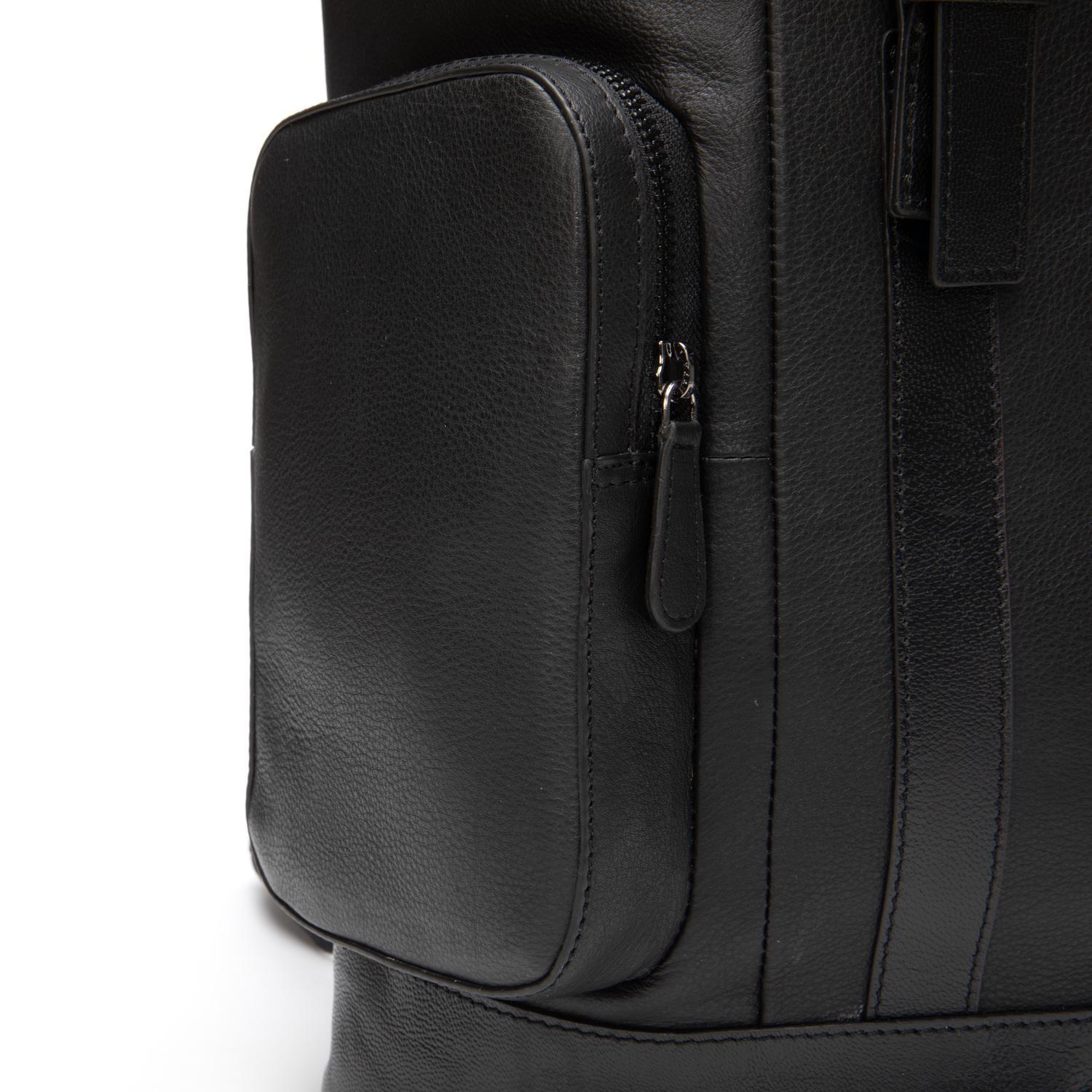 Mochila de cuero hombre Guante negro-4