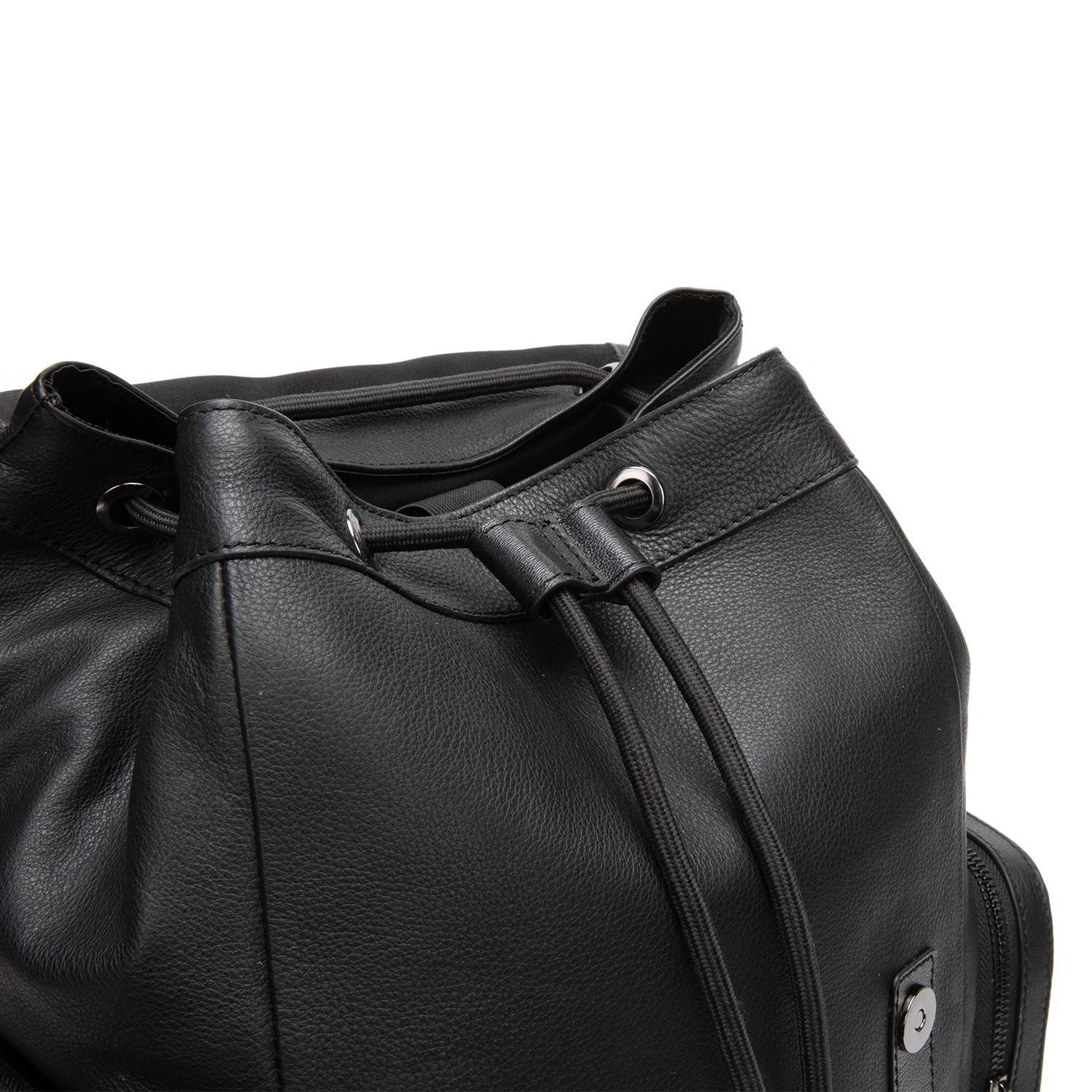 Mochila de cuero hombre Guante negro-5