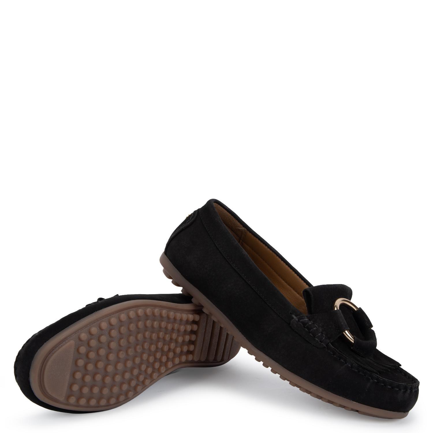 Mocasin de cuero mujer Gacel burdeo Quinn 0661379-3