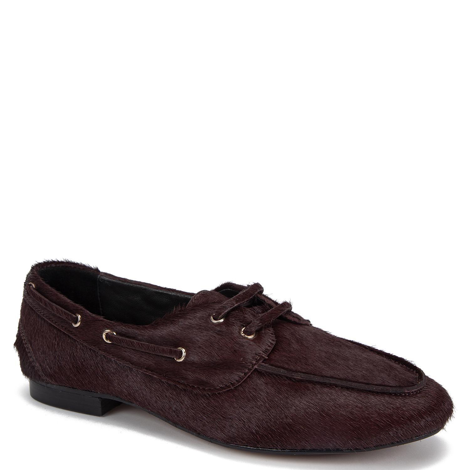 Mocasin de cuero mujer Gacel burdeo Quinn-2
