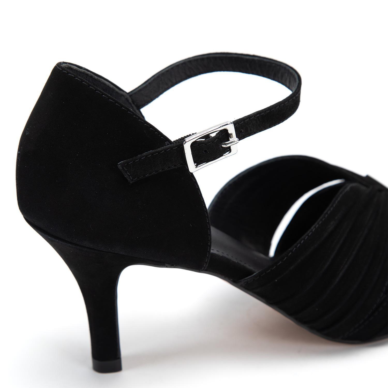 Sandalia de cuero mujer Gacel negro Enola 0661203-6