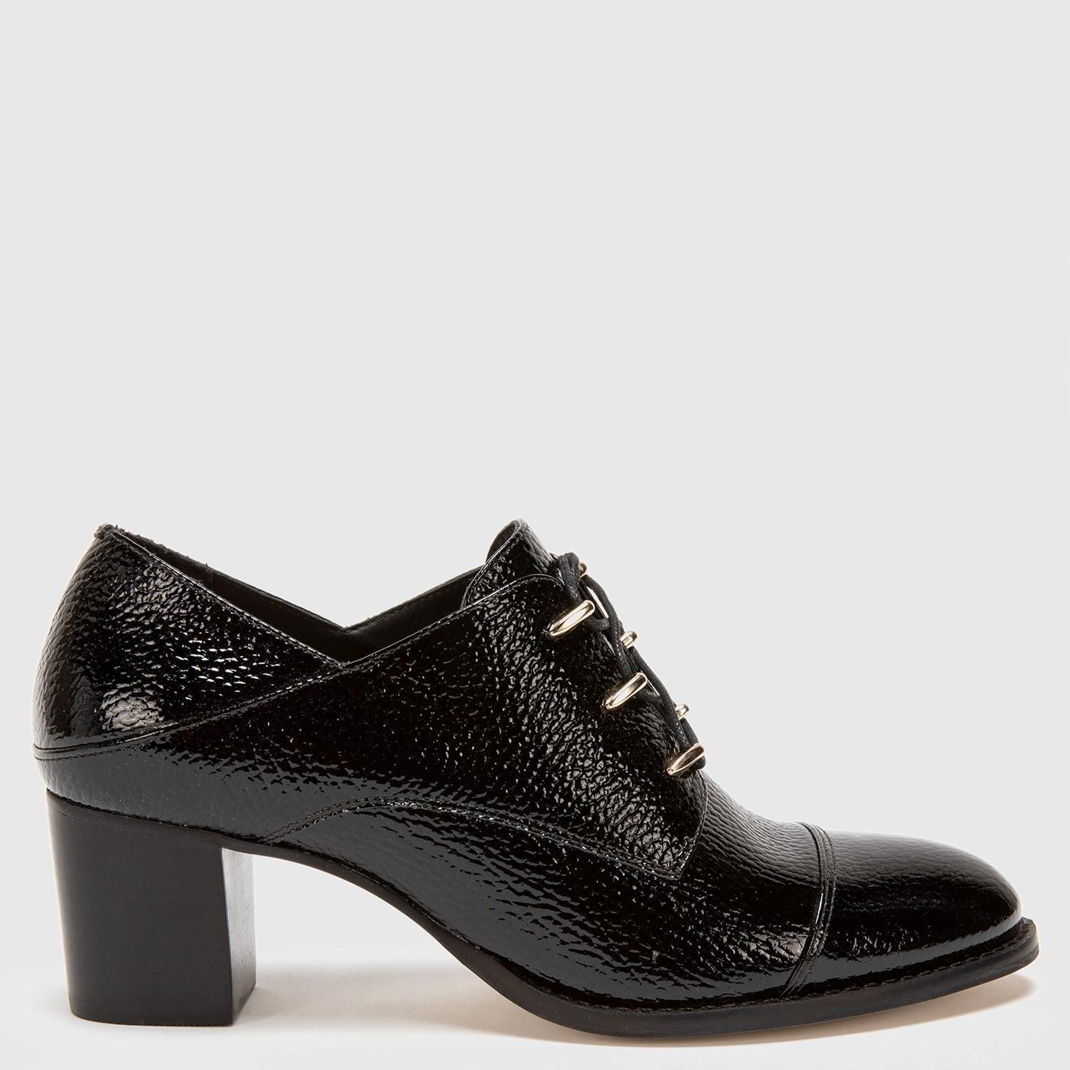 Zapato de cuero mujer Gacel negro Claudia 0658720-0
