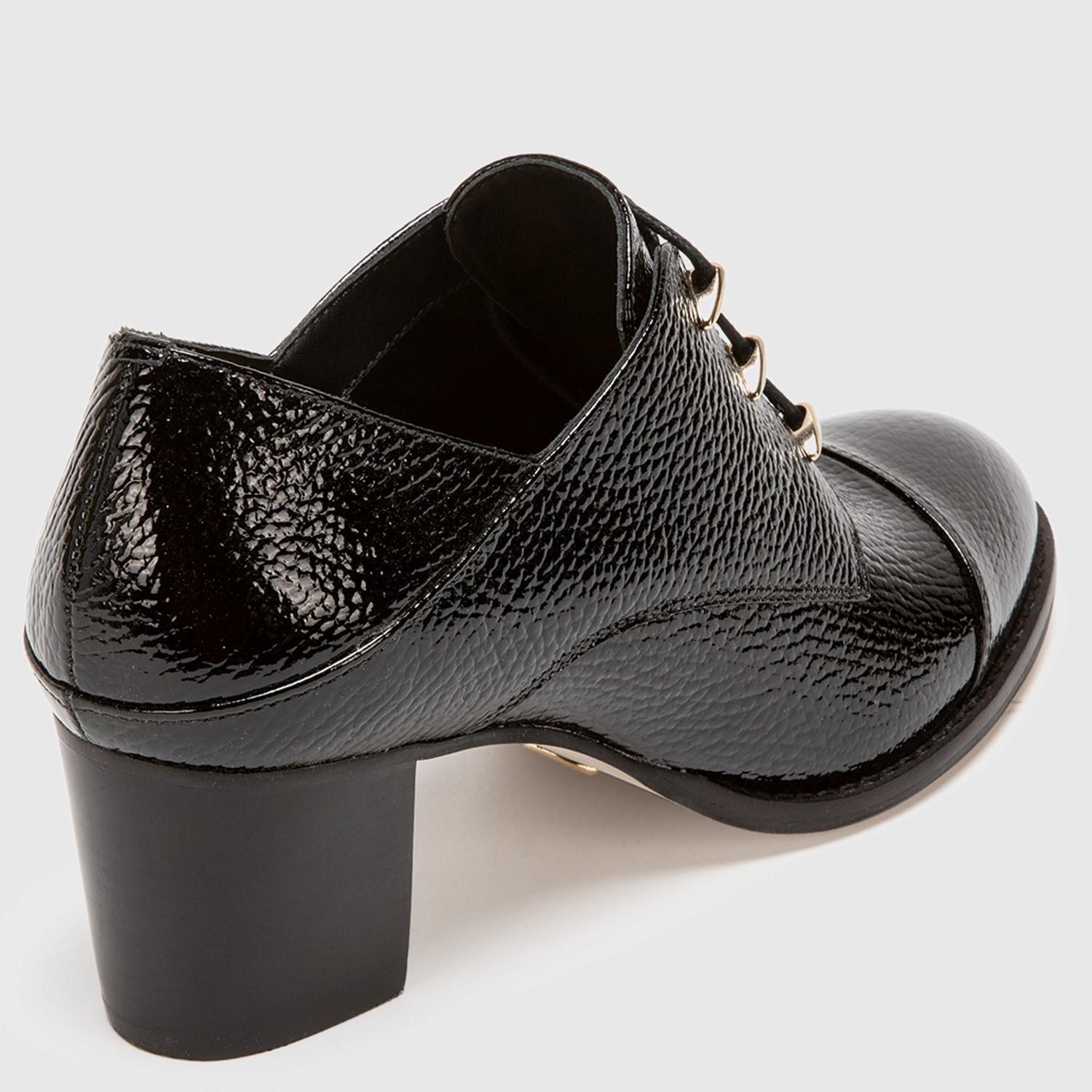 Zapato de cuero mujer Gacel negro Claudia 0658720-4