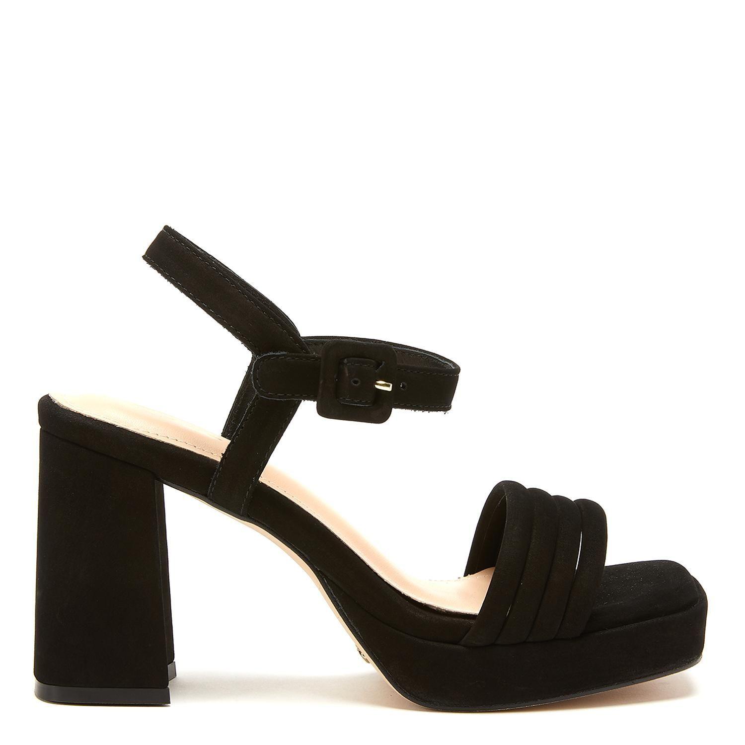 Sandalia de cuero mujer Gacel Negro Mabel 0659617-0