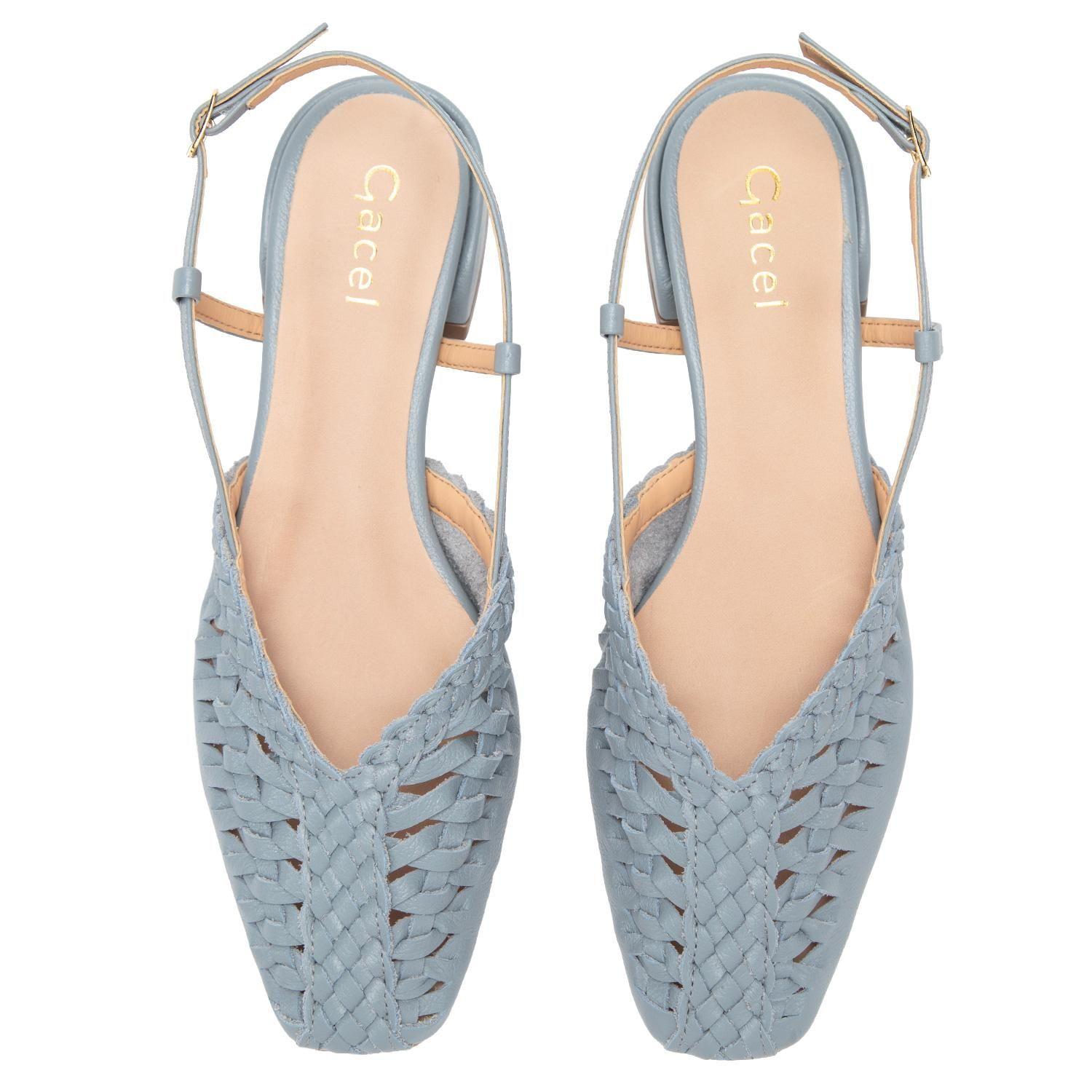 Zapato de cuero mujer Gacel celeste Andre 0661111-3
