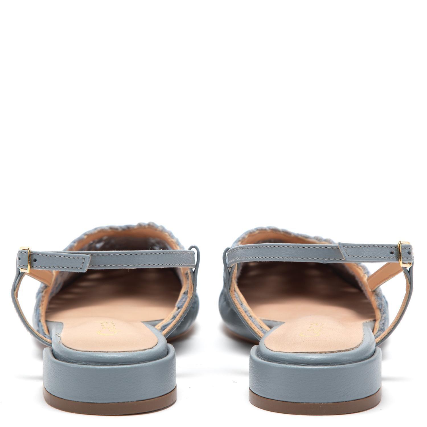 Zapato de cuero mujer Gacel celeste Andre 0661111-4