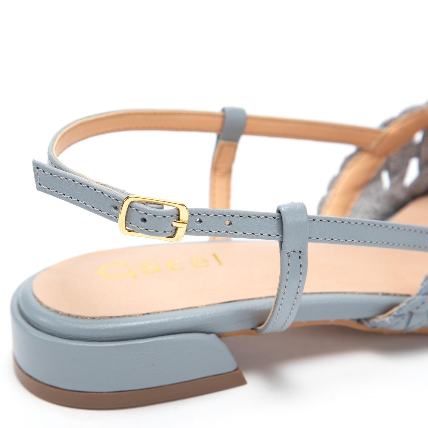 Zapato de cuero mujer Gacel celeste Andre 0661111-6