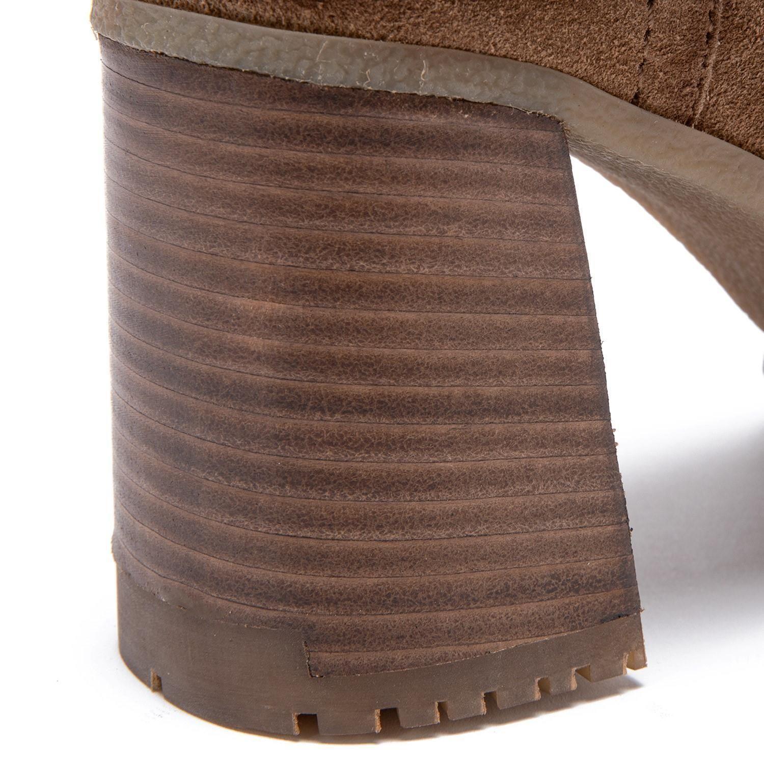 Botin de cuero mujer Gacel Taupe Pepa 0659353-3