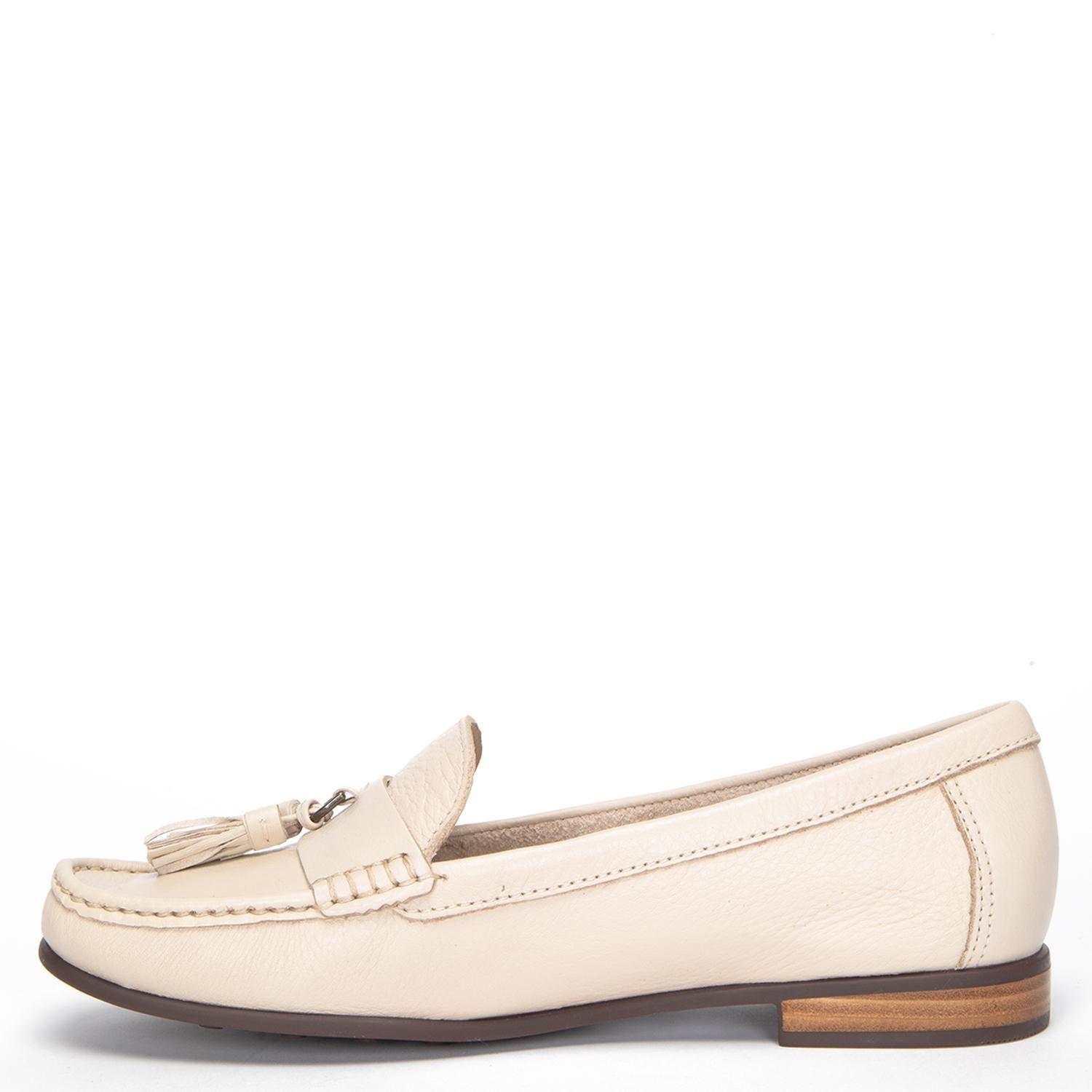 Mocasin de cuero mujer Gacel crudo Siri-2
