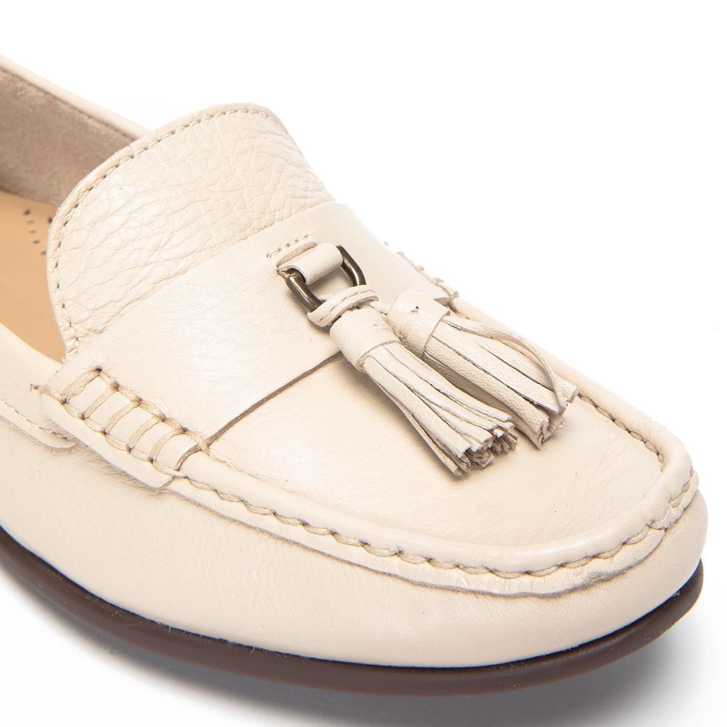 Mocasin de cuero mujer Gacel crudo Siri-3