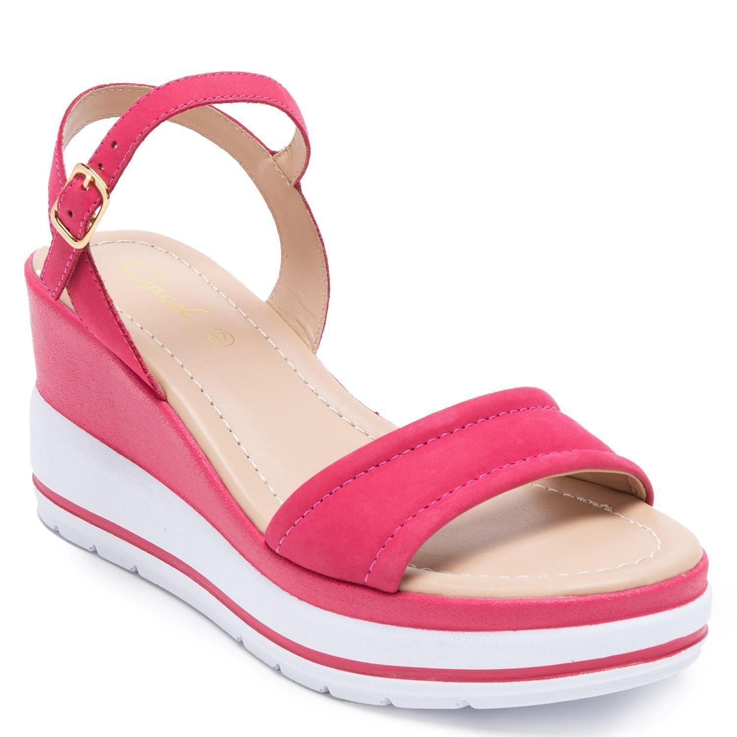 Sandalia de cuero mujer Gacel Fucsia Kendall 0658996-2