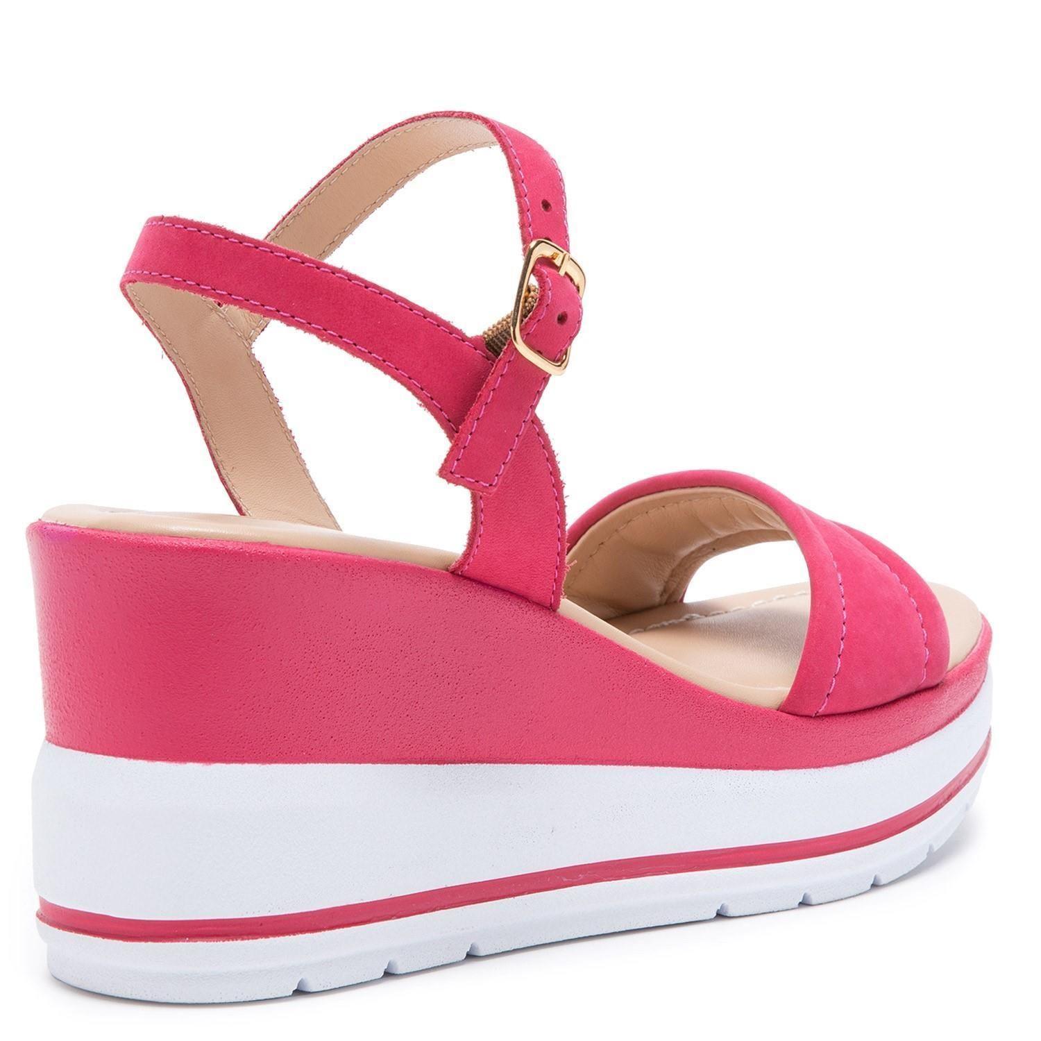Sandalia de cuero mujer Gacel Fucsia Kendall 0658996-3
