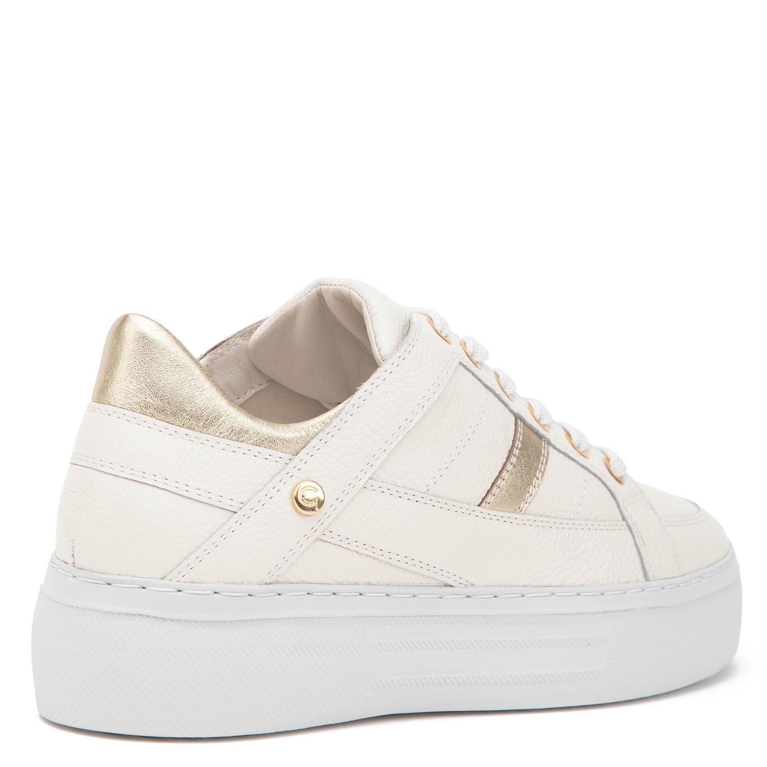 Zapatilla de cuero mujer Gacel off white Regina-4