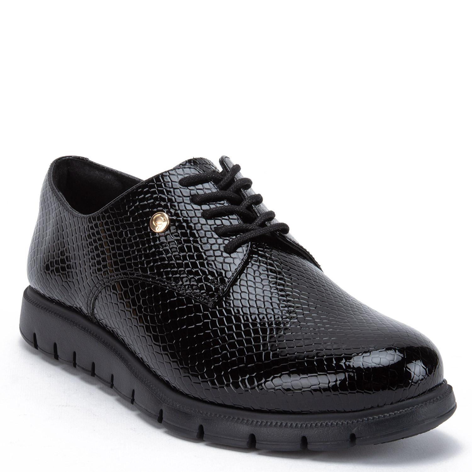 Zapato de cuero mujer Gacel negro Itati 0660626-2