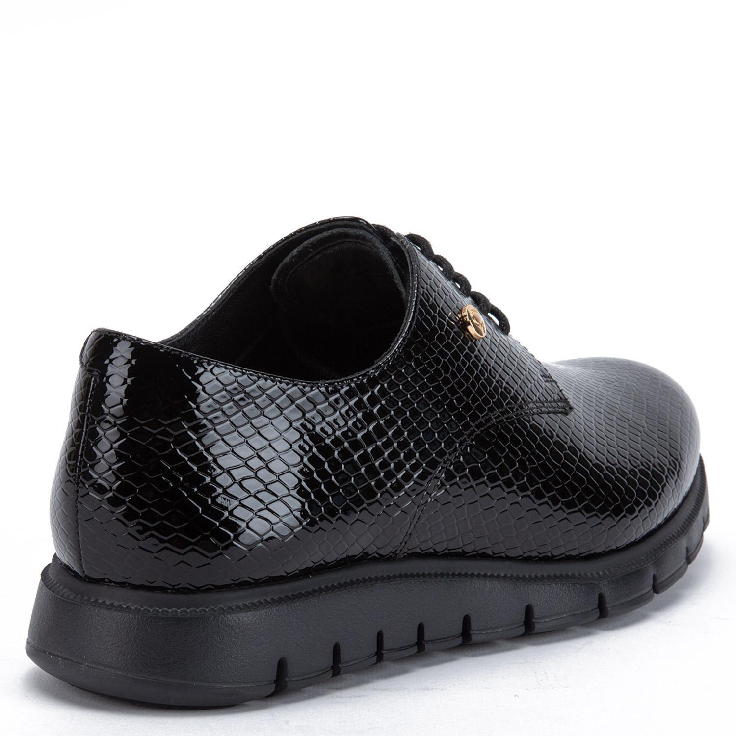 Zapato de cuero mujer Gacel negro Itati 0660626-4