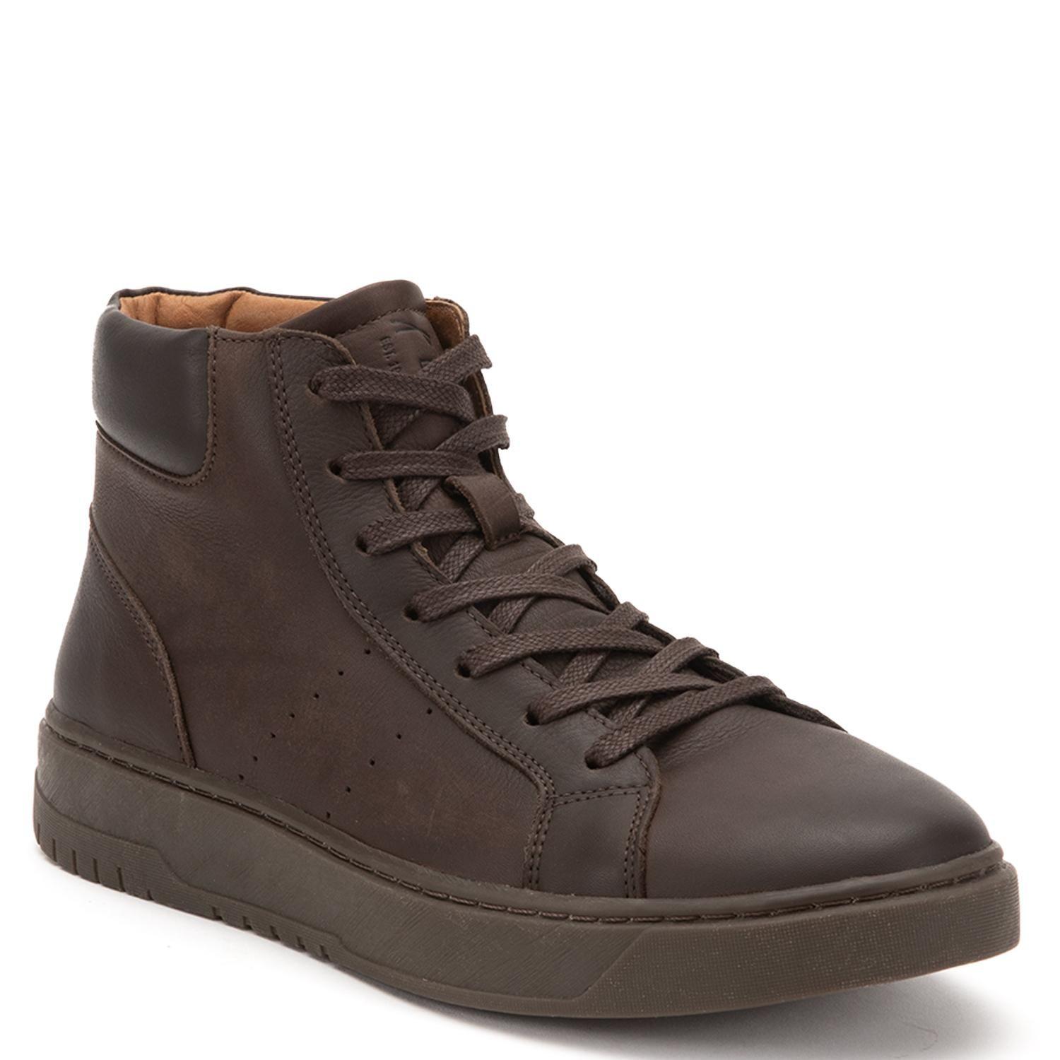 Zapatilla Caña Alta de cuero hombre Guante chocolate Hong Kong-2