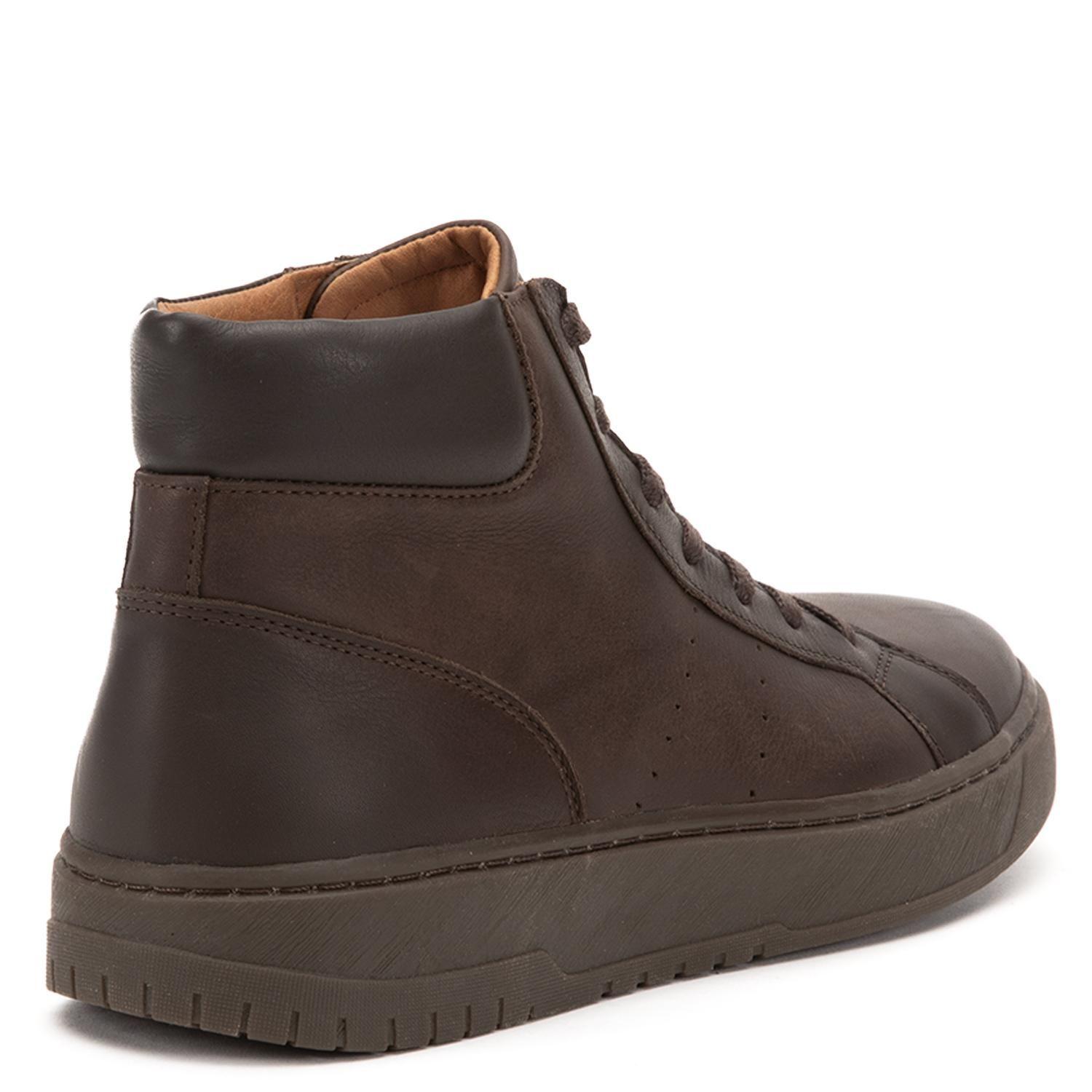 Zapatilla Caña Alta de cuero hombre Guante chocolate Hong Kong-4