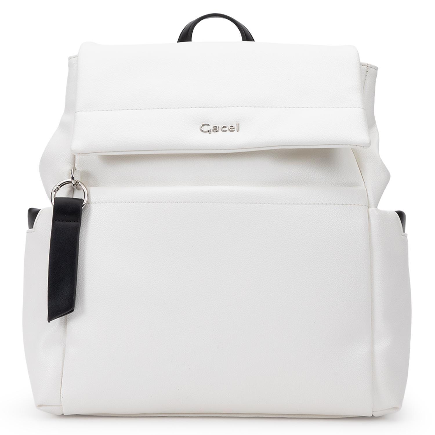 Mochila mujer Gacel blanco grande-0