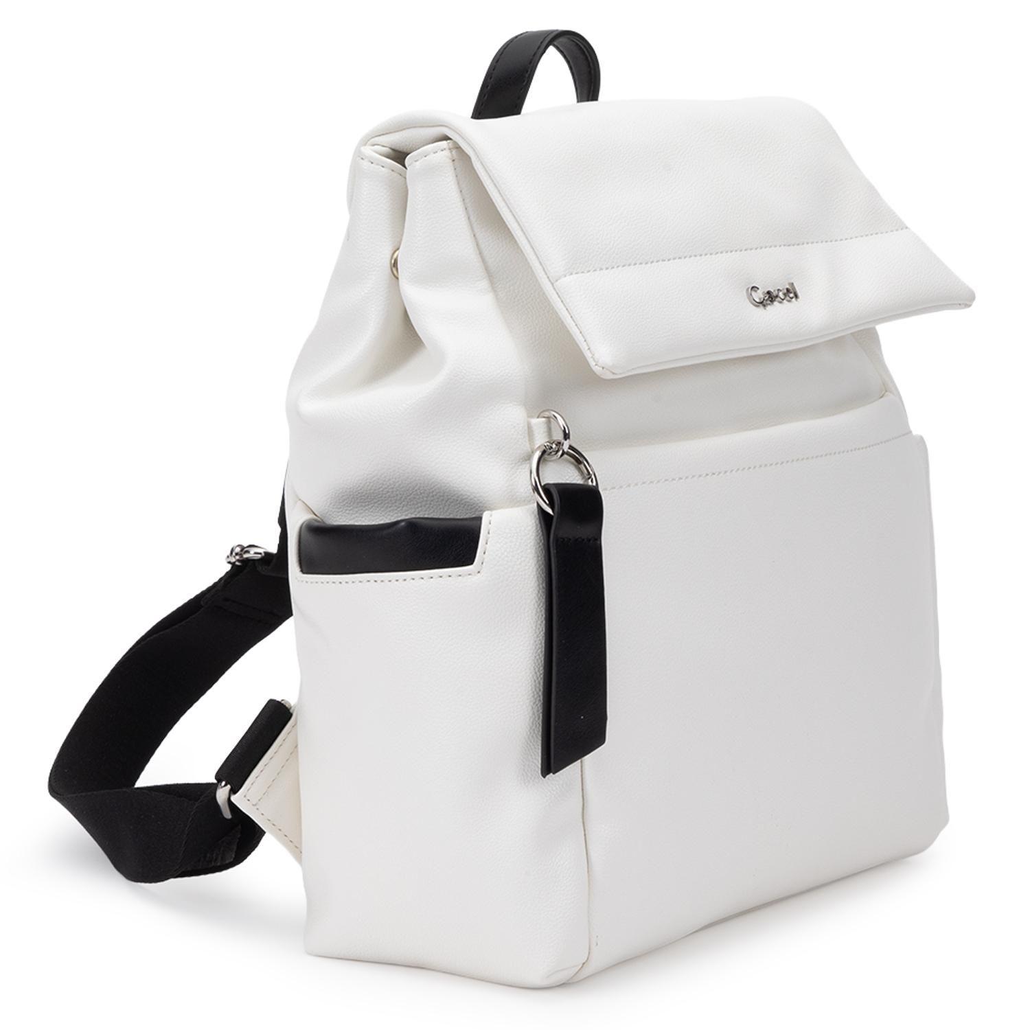 Mochila mujer Gacel blanco grande-2