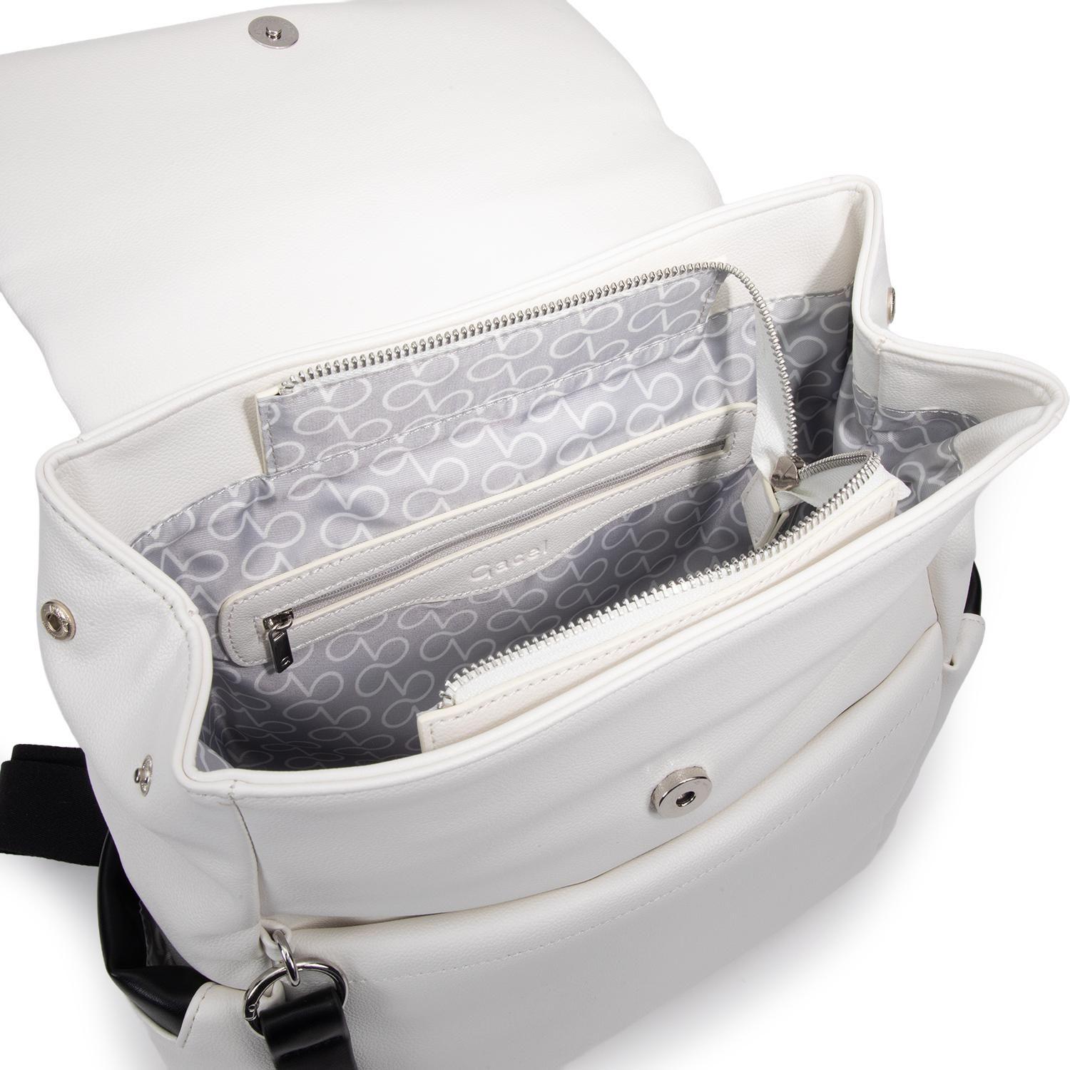 Mochila mujer Gacel blanco grande-4