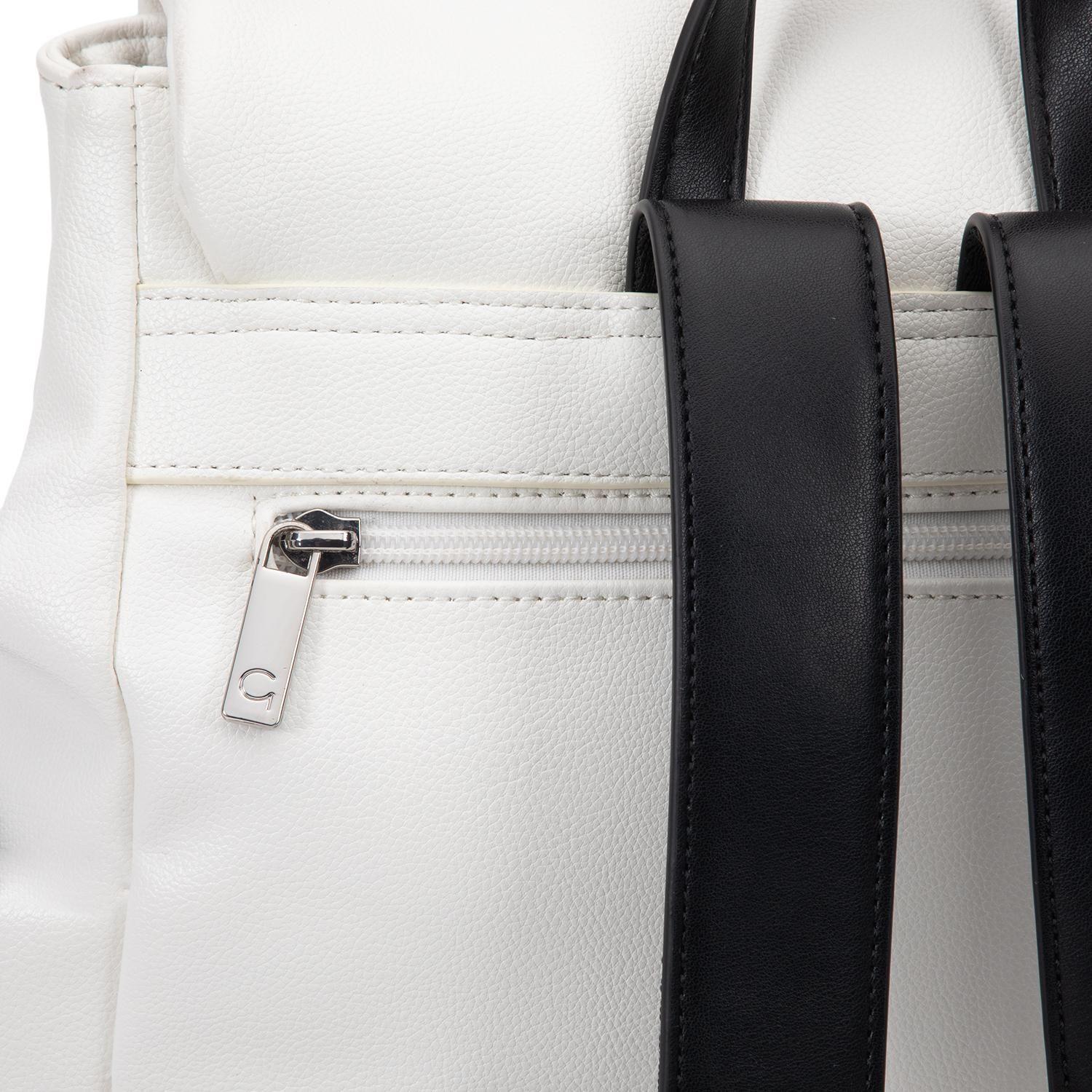 Mochila mujer Gacel blanco grande-7