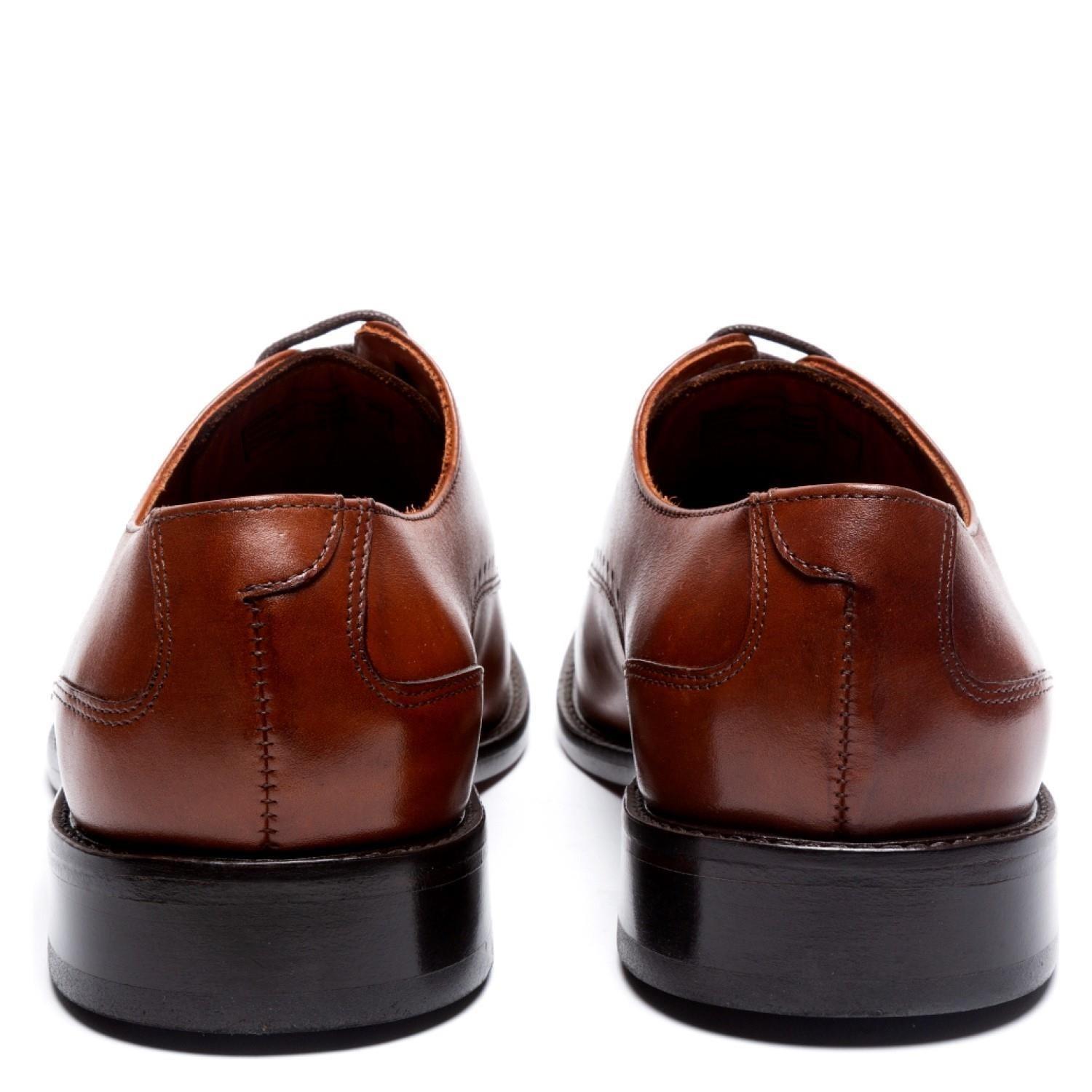 Zapato de cuero hombre Guante camel Suela 0034783-5