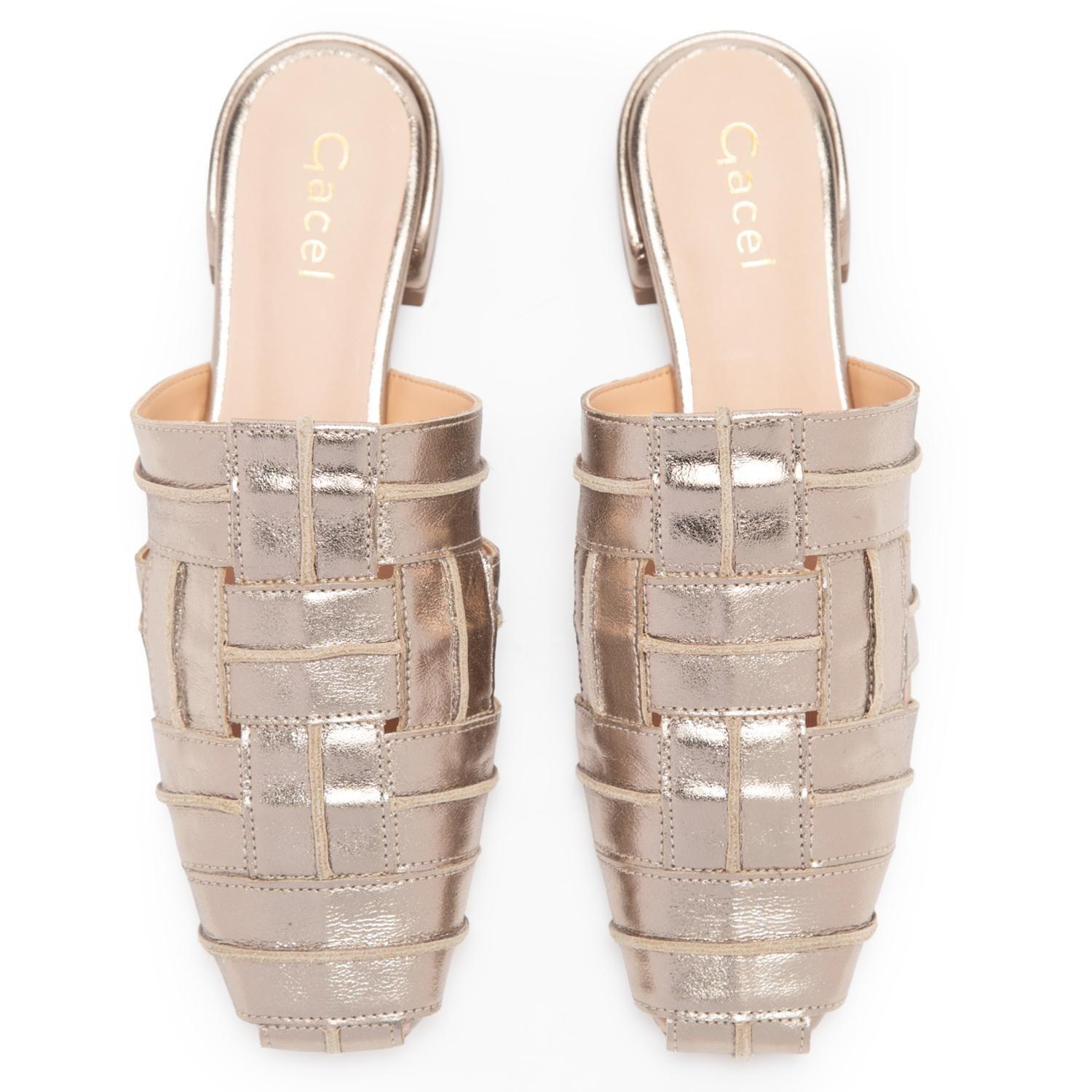 Zapato de cuero mujer Gacel dorado Andre 0661484-3