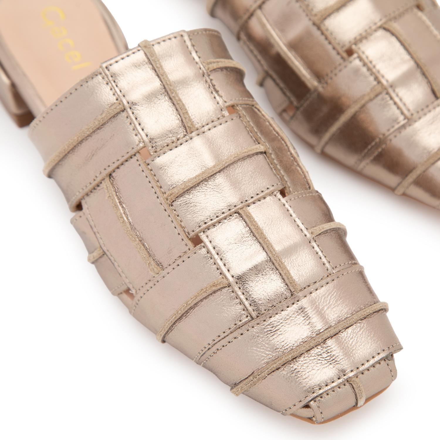 Zapato de cuero mujer Gacel dorado Andre 0661484-5