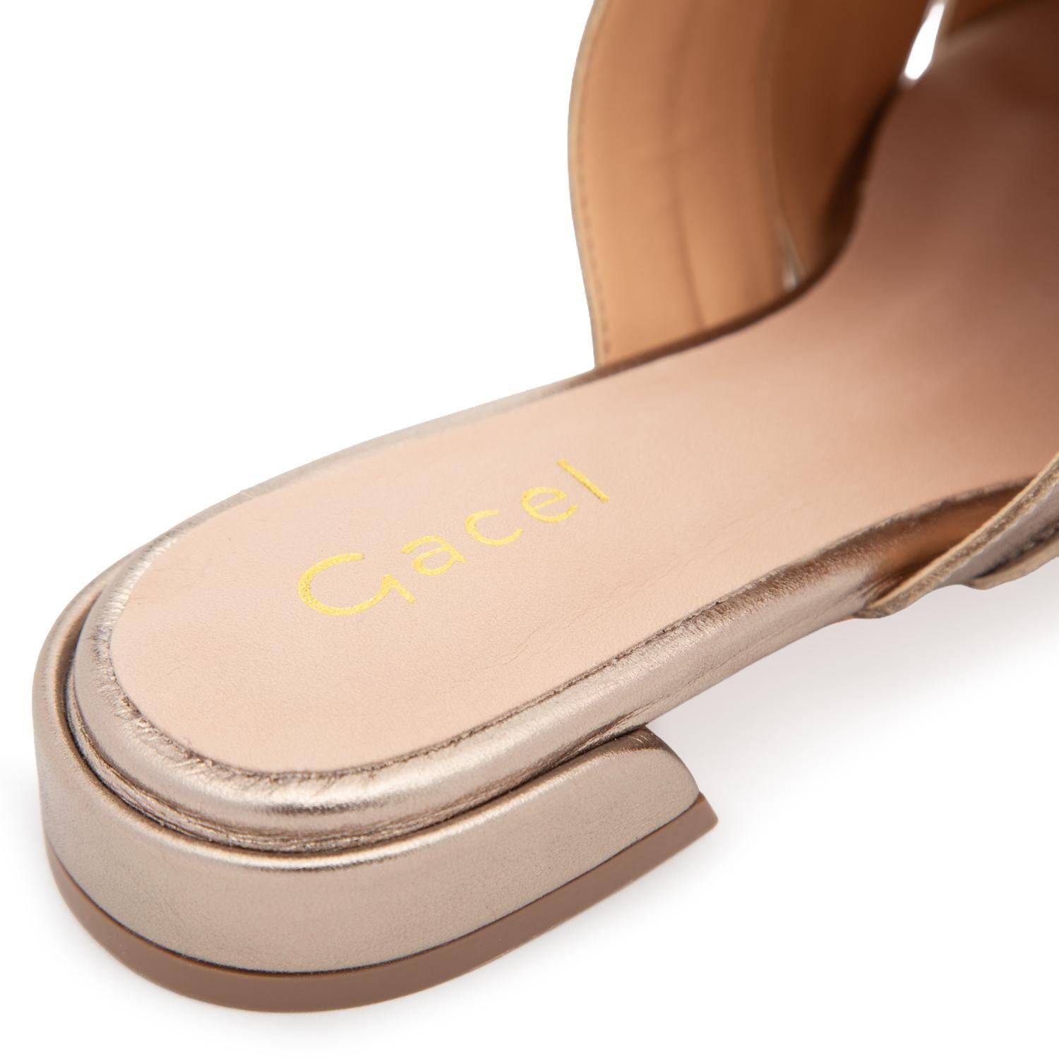 Zapato de cuero mujer Gacel dorado Andre 0661484-6