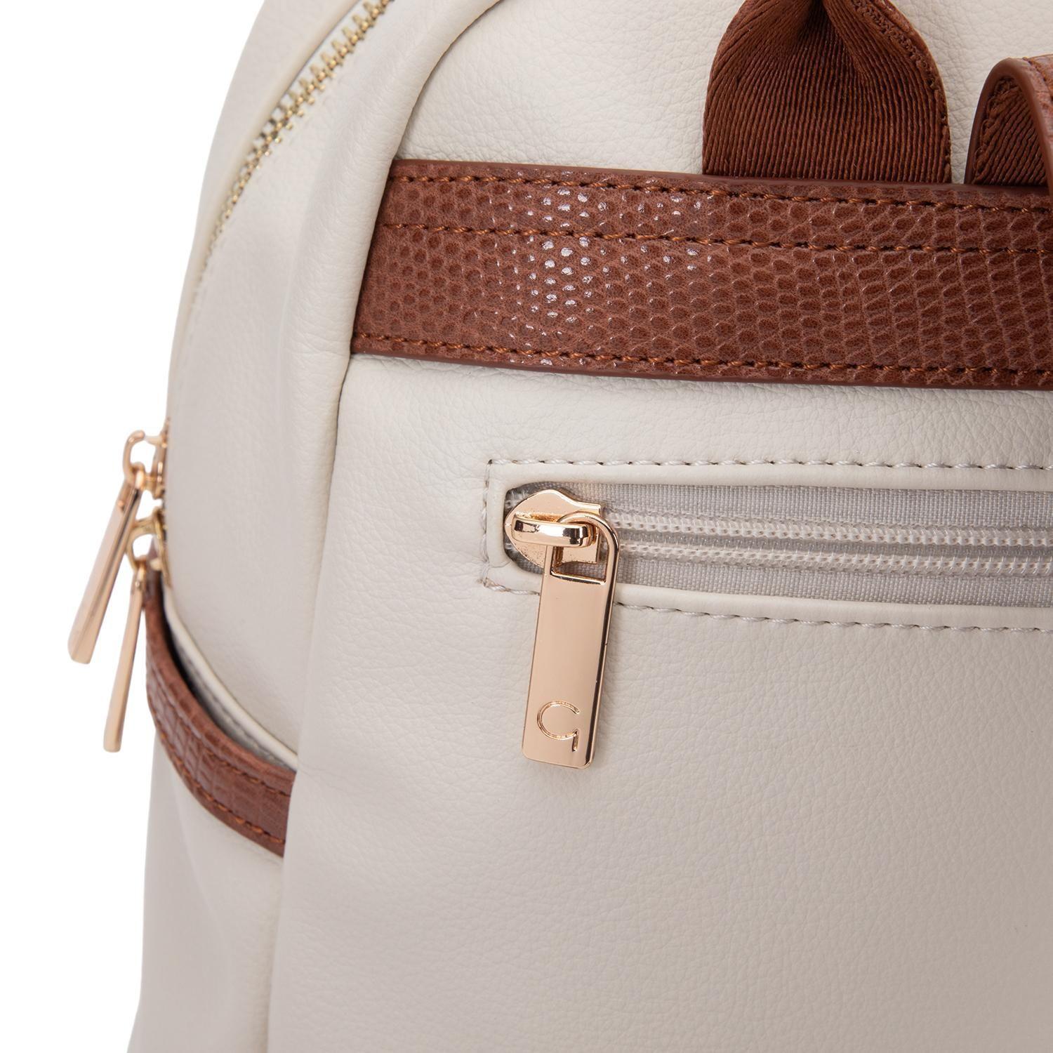 Mochila mujer Gacel off white grande-7