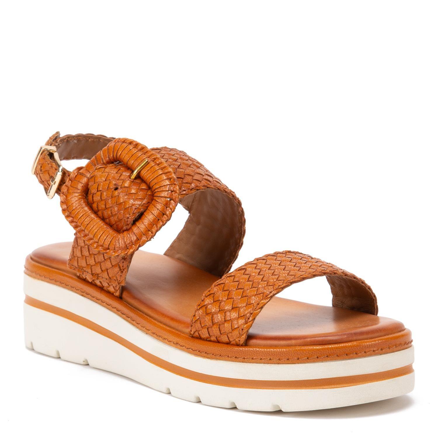 Sandalia de cuero mujer Gacel camel Elsie 0660375-2